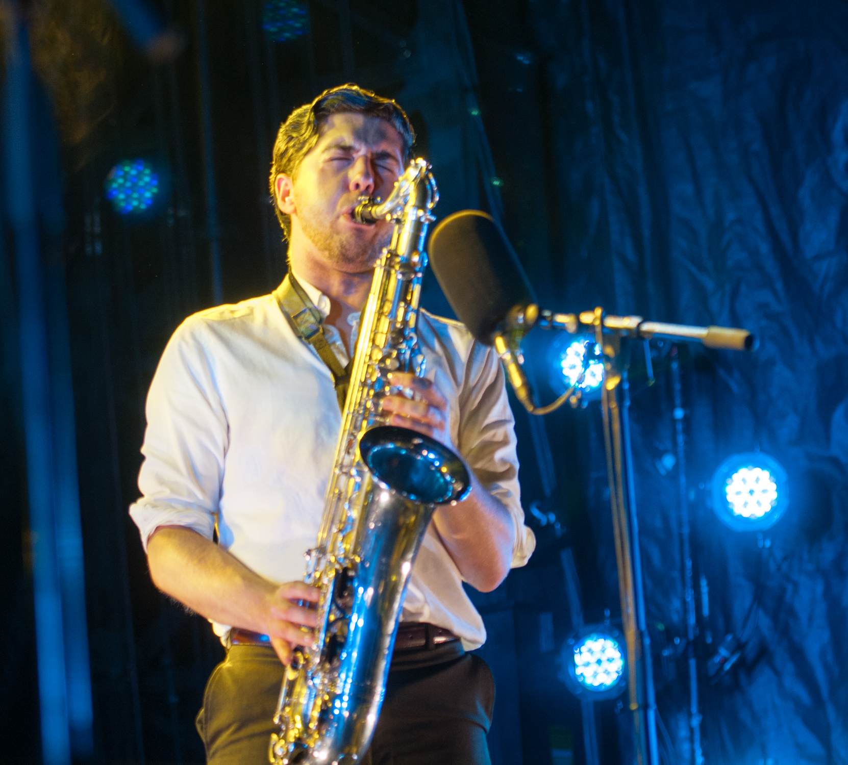 George schaefer with nick waterhouse and the tarots at the montreal international jazz festival 2013