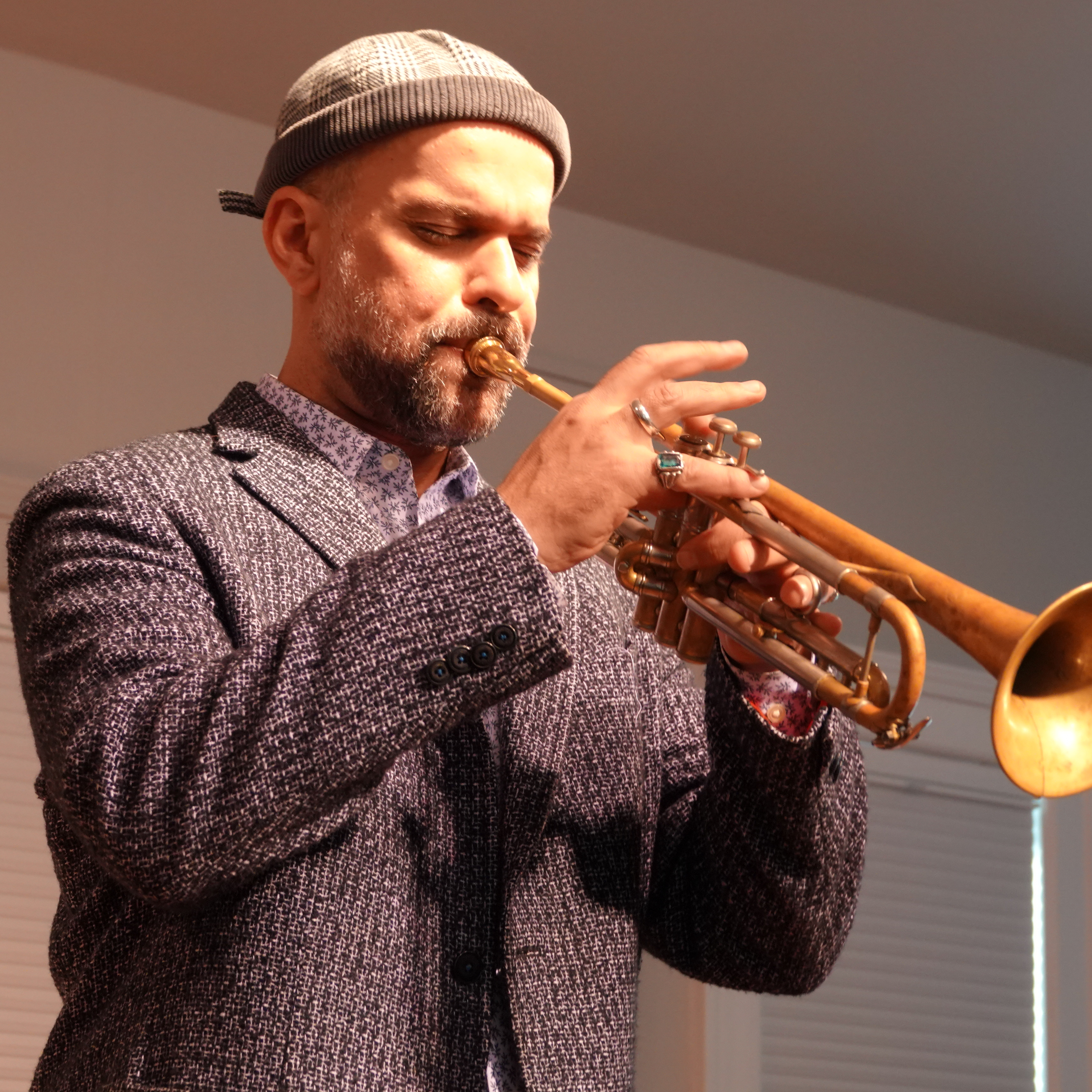 Amir ElSaffar at Edgefest 2026 — jazz photo by Frank Rubolino | All About Jazz