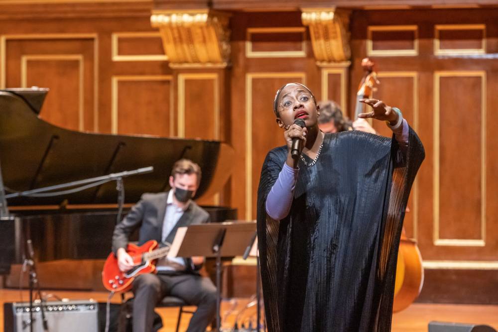 Cecile McLorin Salvant Guest Artist performs at New England Conservatory