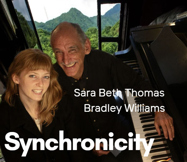 Synchronicity - A Jazz vocal duo featuring Sara Beth Thomas and Bradley Williams