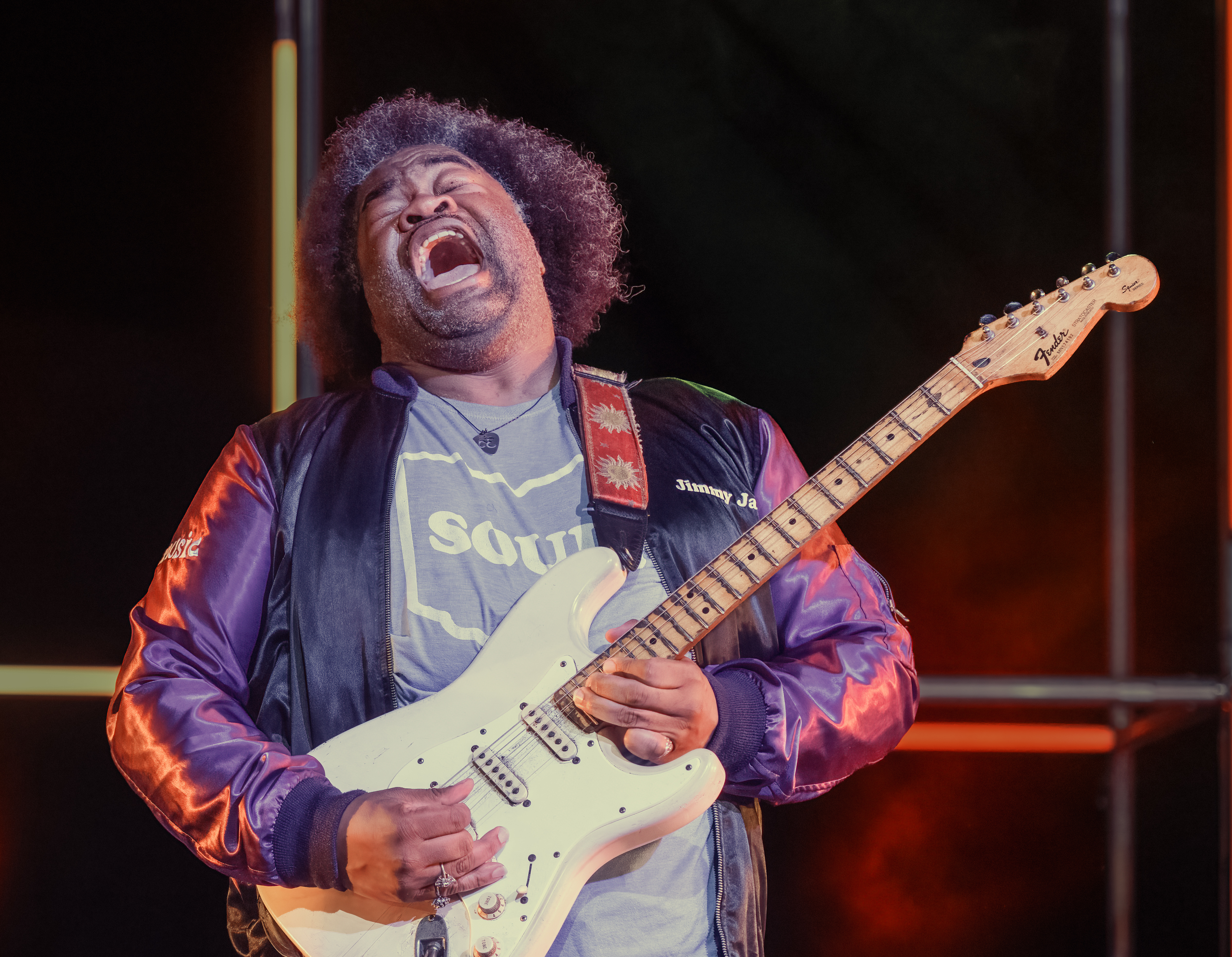 Jimmy James with the Delvon Lamarr Organ Trio at the Montreal Jazz Festival 2022