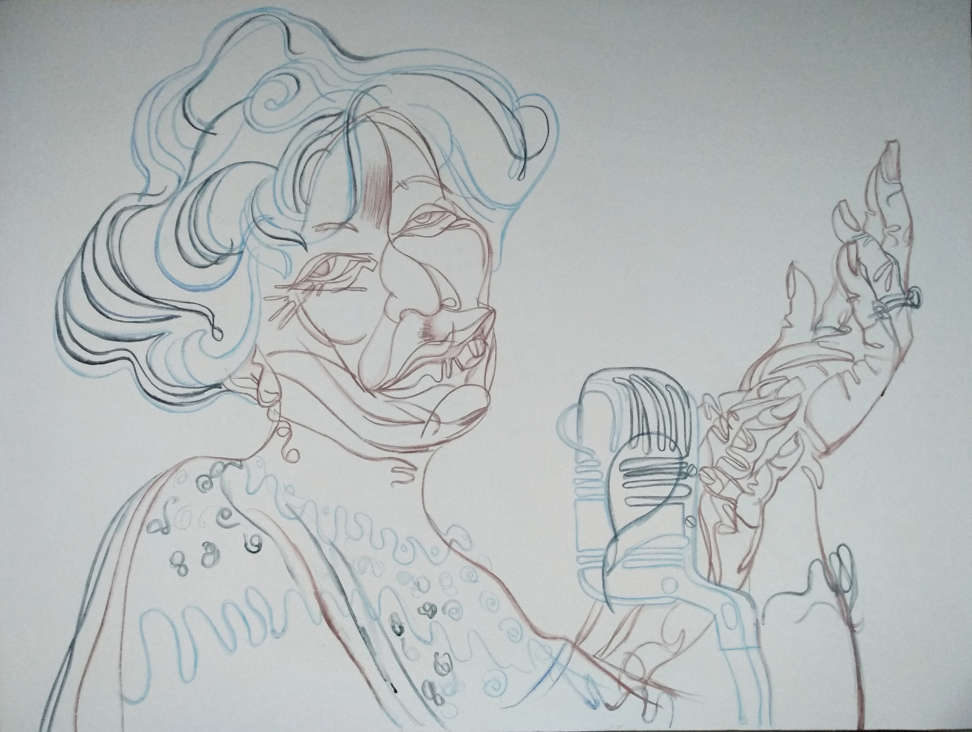 ELLA FITZGERALD (preparatory drawing)