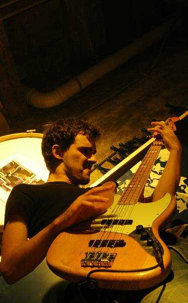 Alex Allflat During a Jam Session with "Francesco Miccolis, Guillaume Perret, Marc Mean and Alex Allflat" at the Cully Jazz Fest