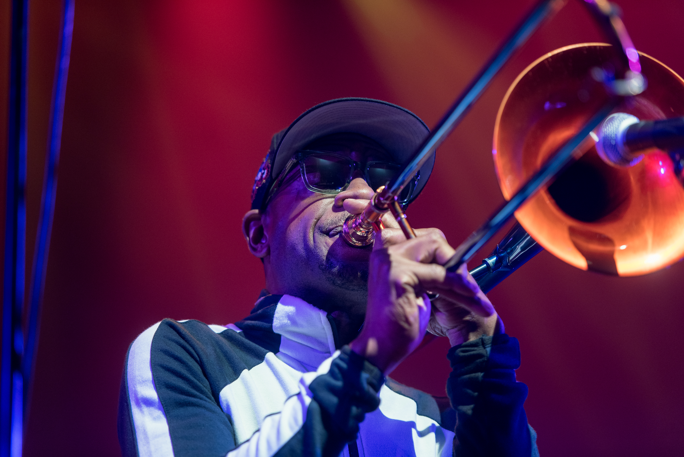 Roy Porter with Kamasi Washington at the Montreal International Jazz Festival 2018