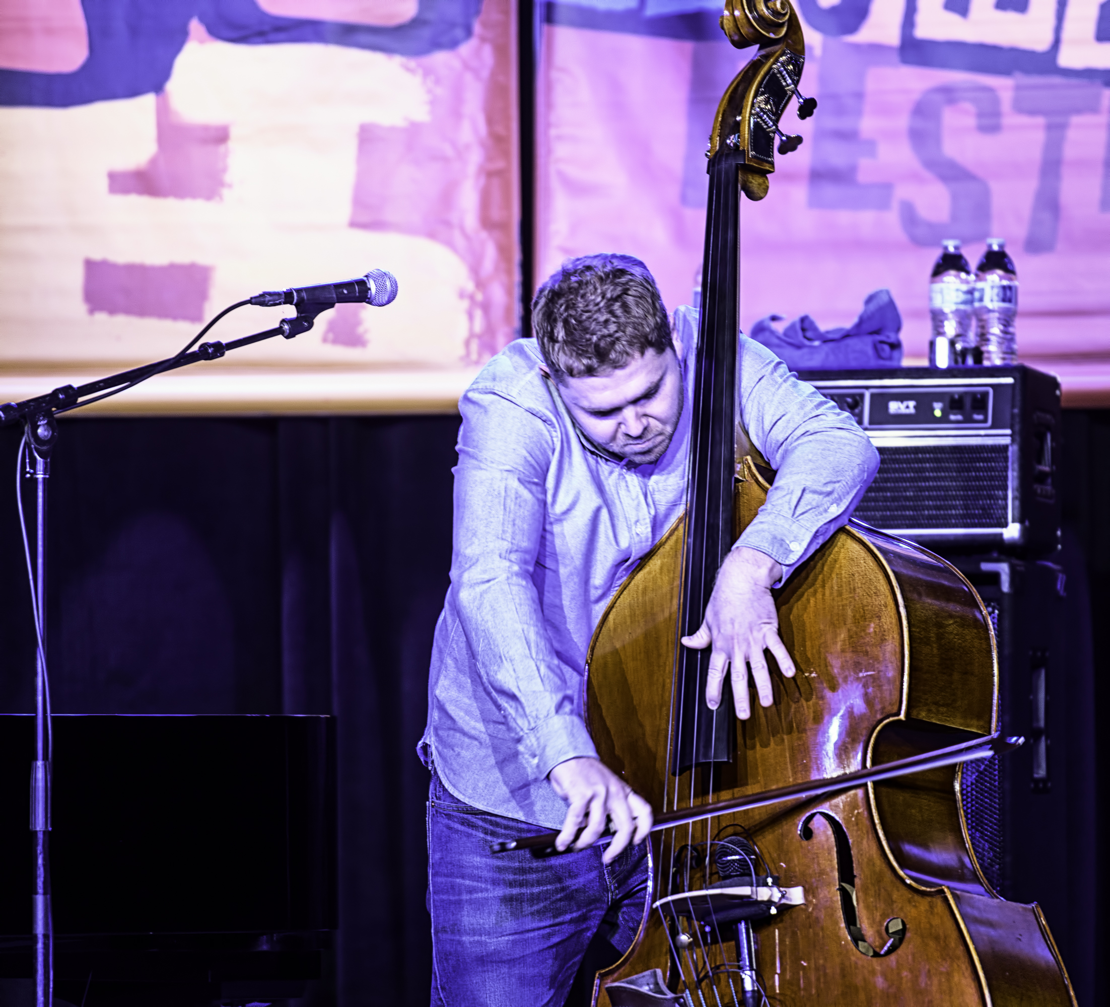 Nick Blacka with GoGo Penguin at the Monterey Jazz Festival