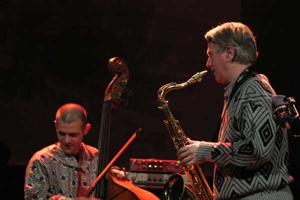 Francois Gallix and Gilles Torrent with the "Gilles Torrent Free Quartet" at the Amr Jazz Festival, Alhambra, Geneva, Switzerlan