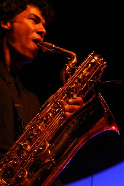 Aina Rakotobe with "Gekko Invite NK" at the Festival Des Cropettes de L'Amr, Geneva, Switzerland,2005
