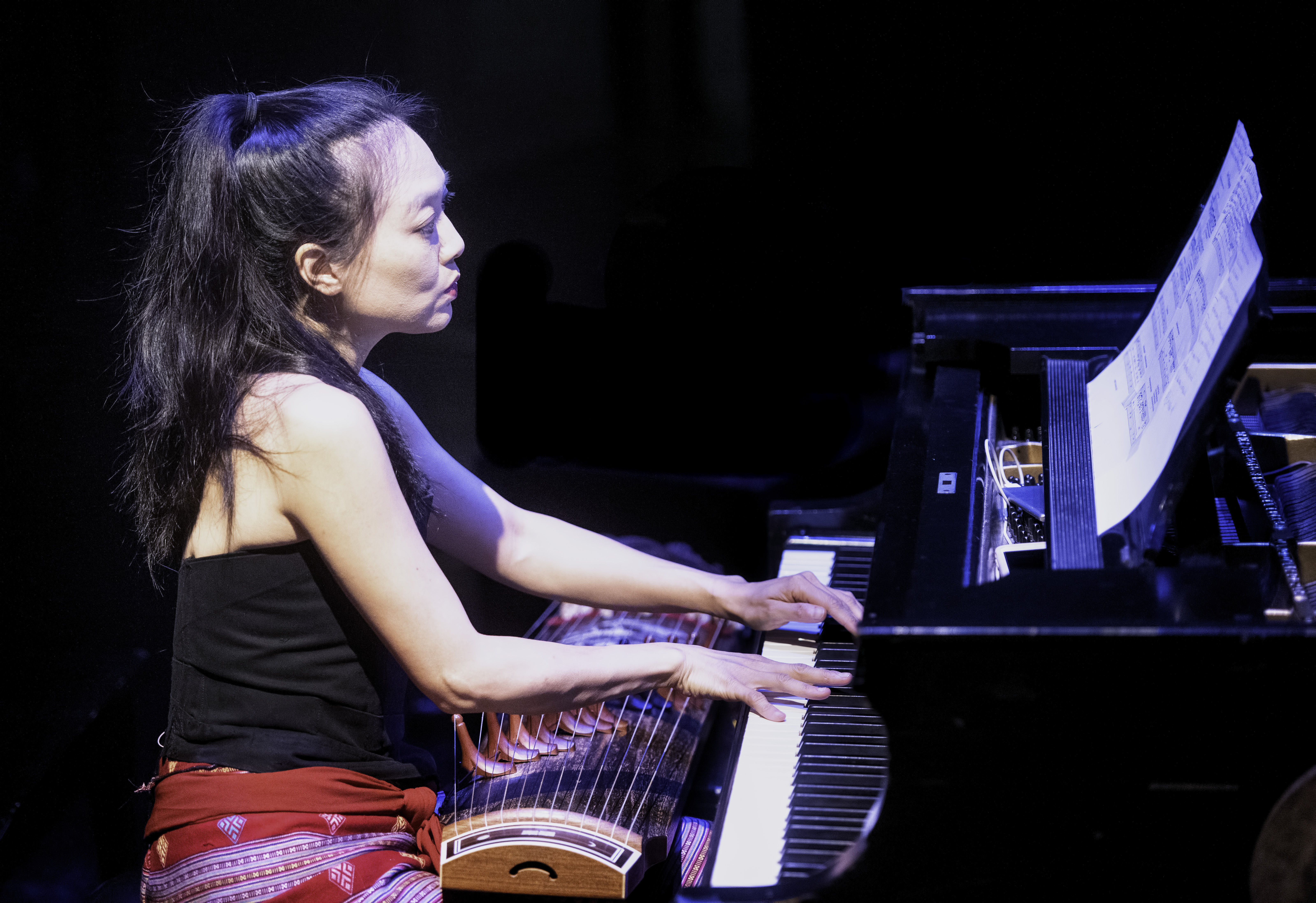 Jen Shyu performing Nine Doors at the Guelph Jazz Festival 2019