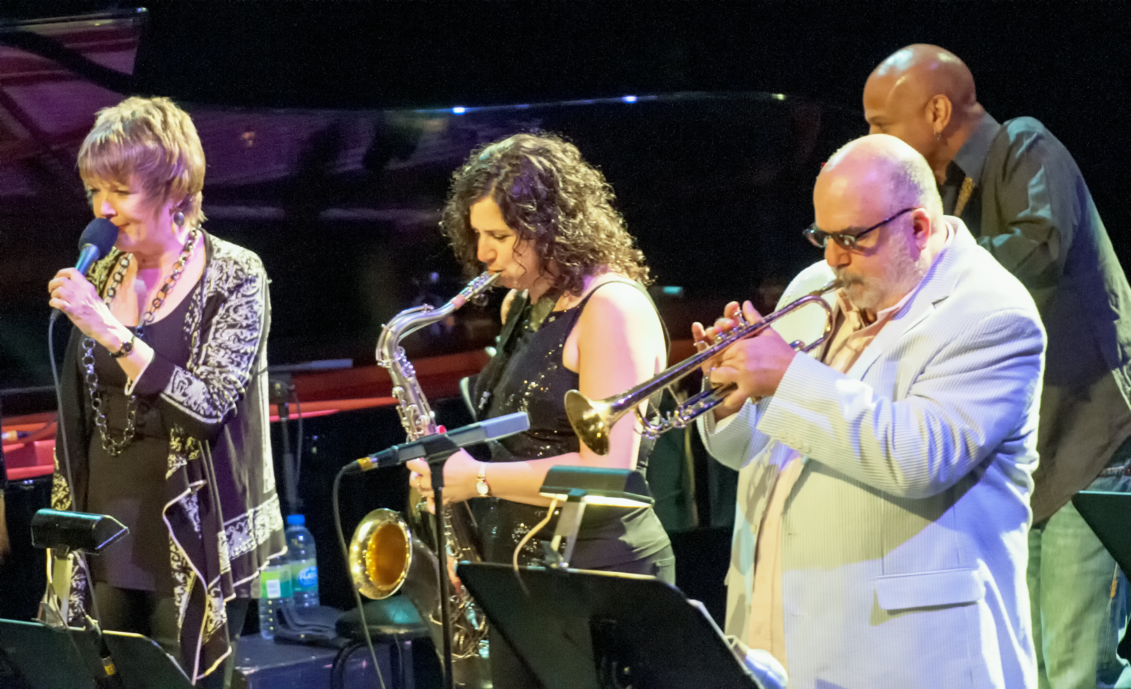 Karrin Allyson, Anat Cohen and Randy Brecker with the Newport at 60 at the Montreal International Jazz Festival