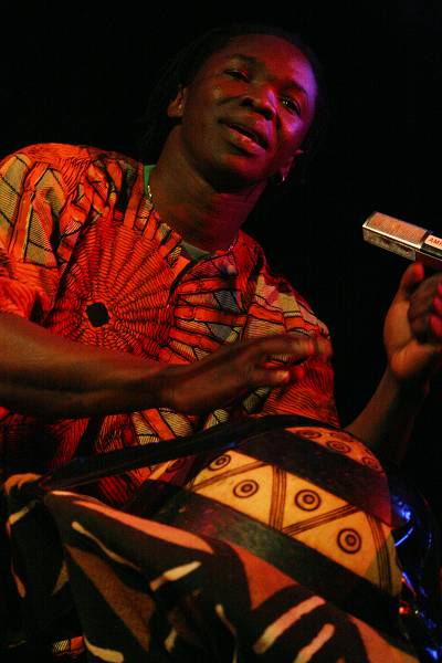 Oudou Coulibaly with "Kara" at the Sud Des Alpes, Amr, Geneva, Switzerland, March 2006