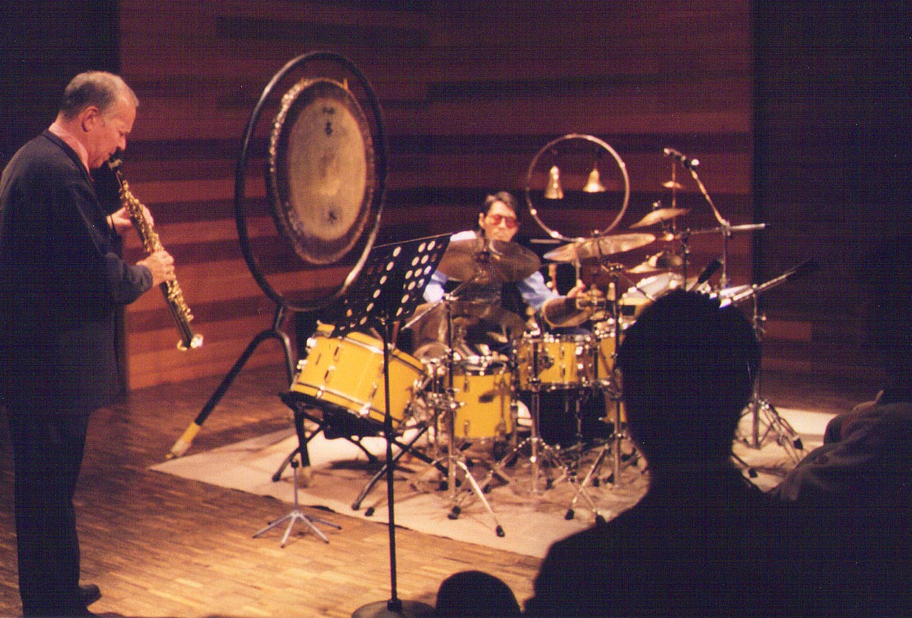 Lacy+Togashi Duo, Eggfarm, Oct 2000 — jazz photo by Gilles Laheurte | All About Jazz