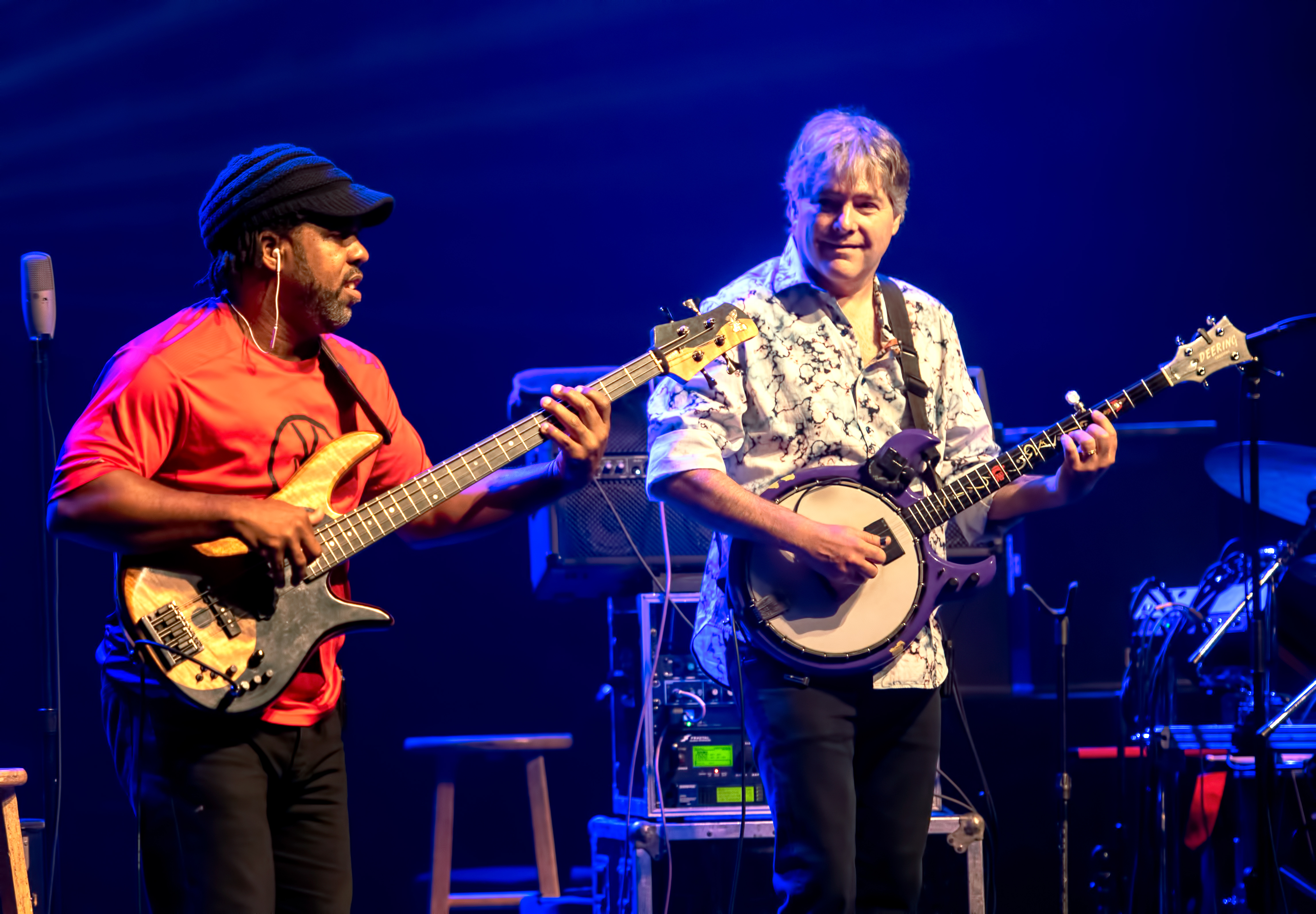 Victor Wooten with Bela Fleck and the Flecktones at The Montreal International Jazz Festival 2018