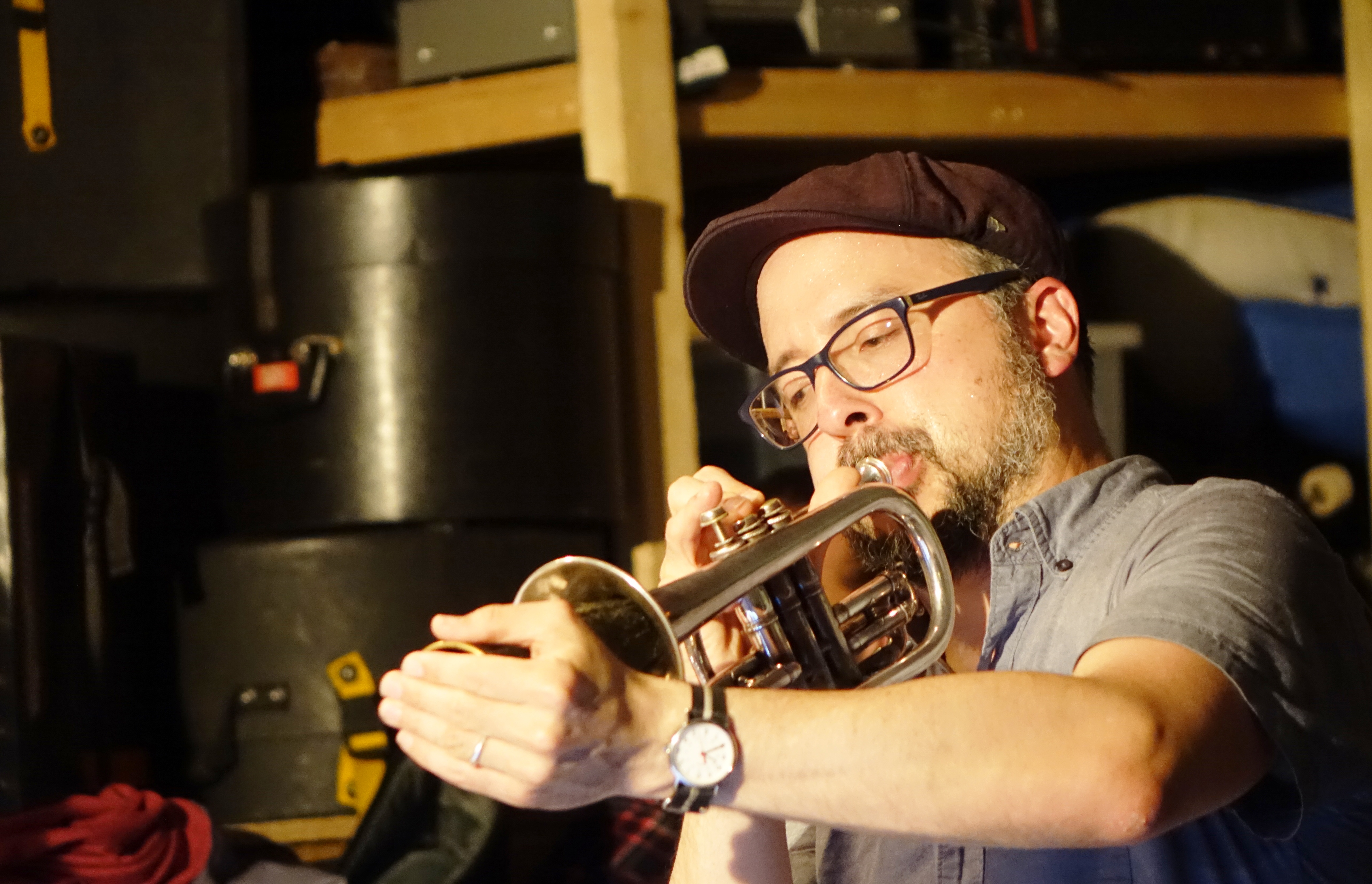 Taylor Ho Bynum at Cafe Oto, London in May 2018