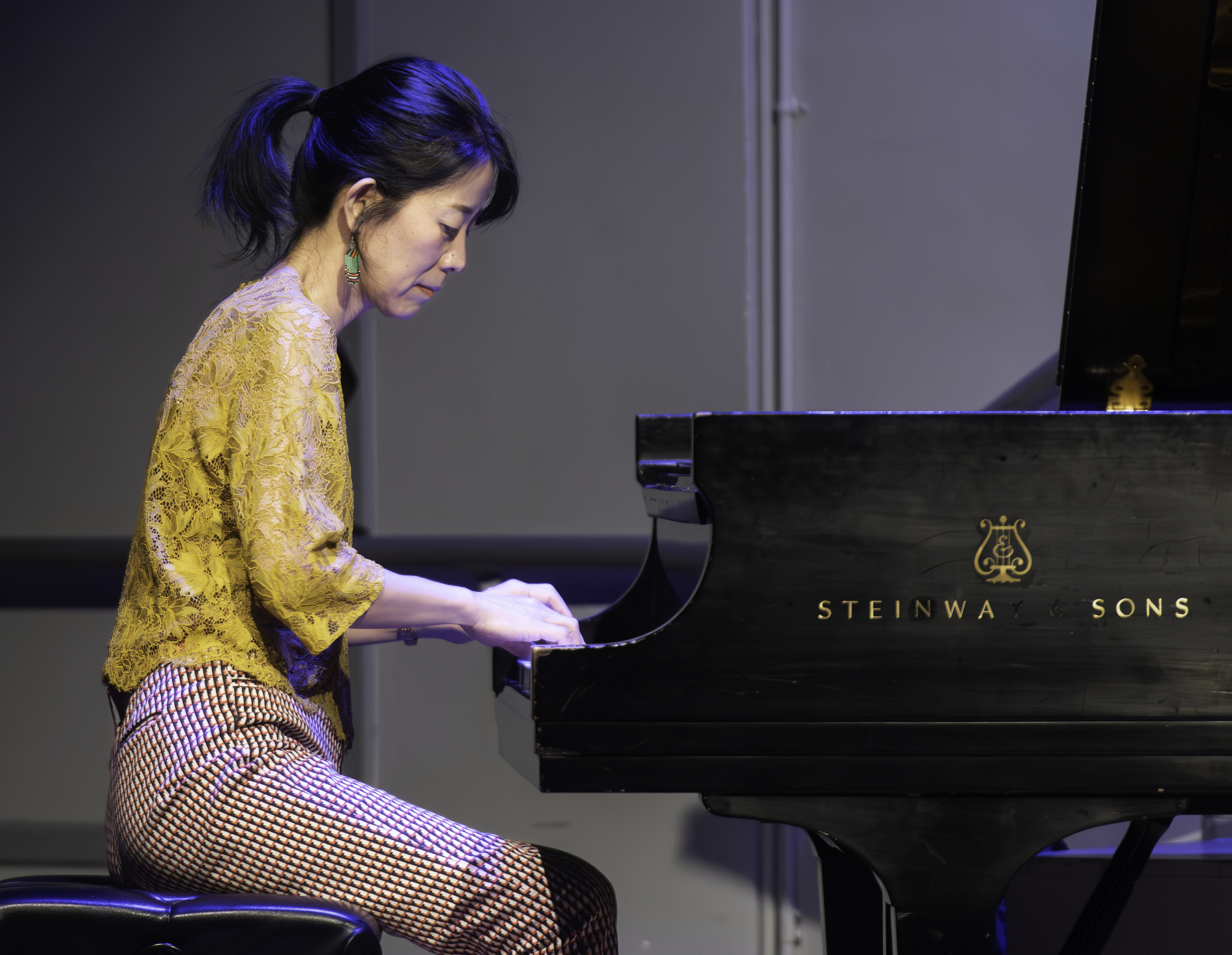 Eri Yamamoto at the Edward "Kidd" Jordan Memorial Concert at Roulette in Brooklyn