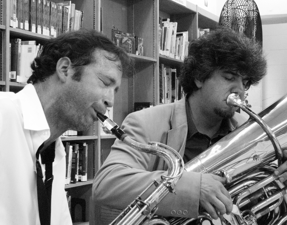 Michael Blake and Marcus Rojas - Red Hook Public Library 2007