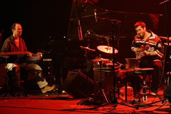 Michel Wintsch with Cyril Moulas with "Quartier Lointain" at the Amr Jazz Festival, Alhambra, Geneva, Switzerland, April 2006