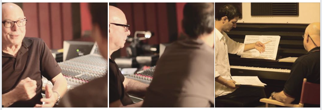 Glen Kolotkin and I at the GDR Studios — jazz photo by Momentum Project | All About Jazz