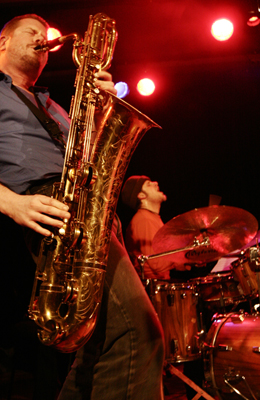 Ken Vandermark and Tim Daisy with "Vandermark 5" at the Sud Des Alpes, Amr, Geneva, Switzerland, 2005