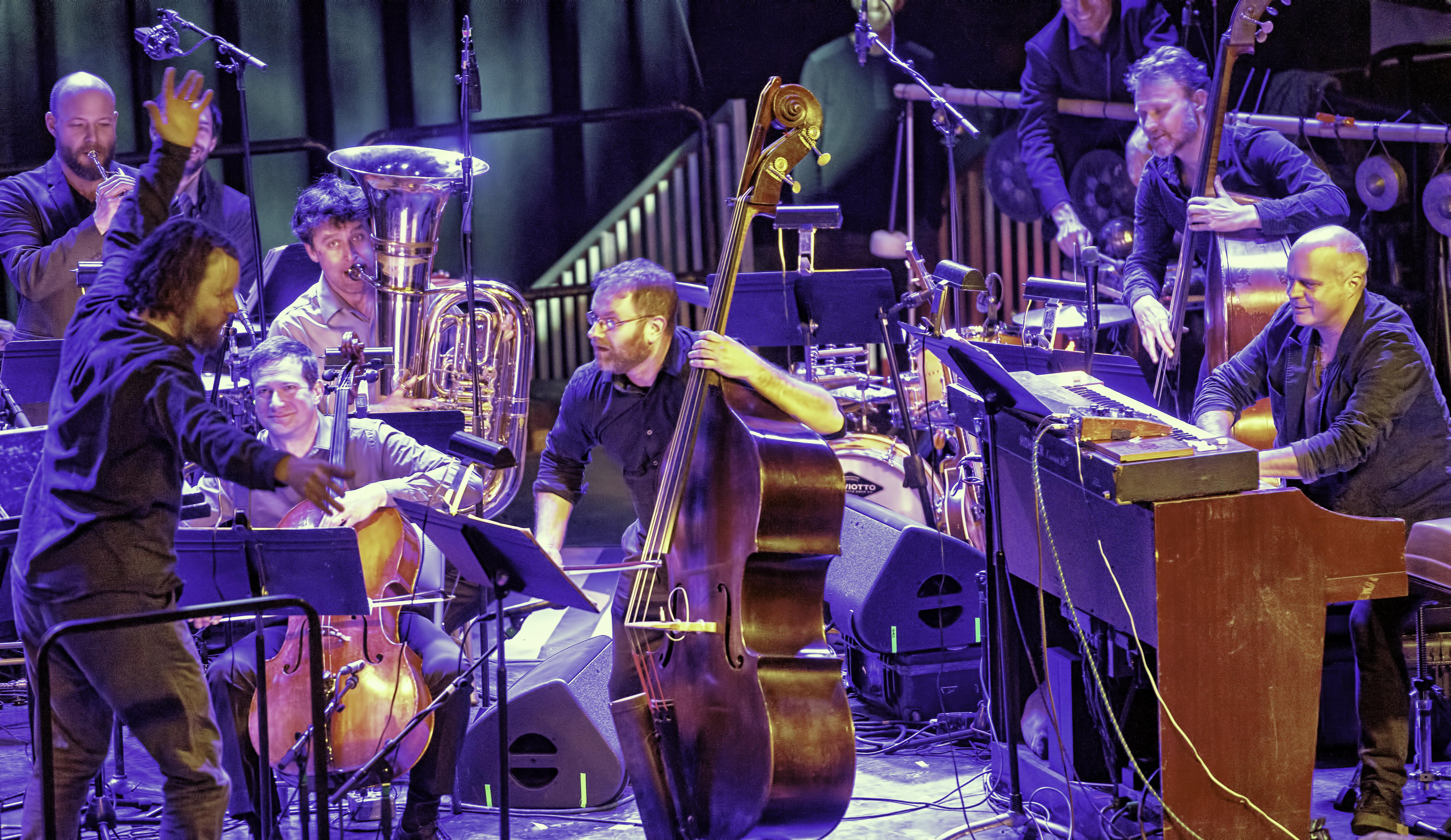 Alan Pierson and Miles Brown with Alarm Will Sound and Medeski, Martin and Wood at the NYC Winter Jazzfest 2019