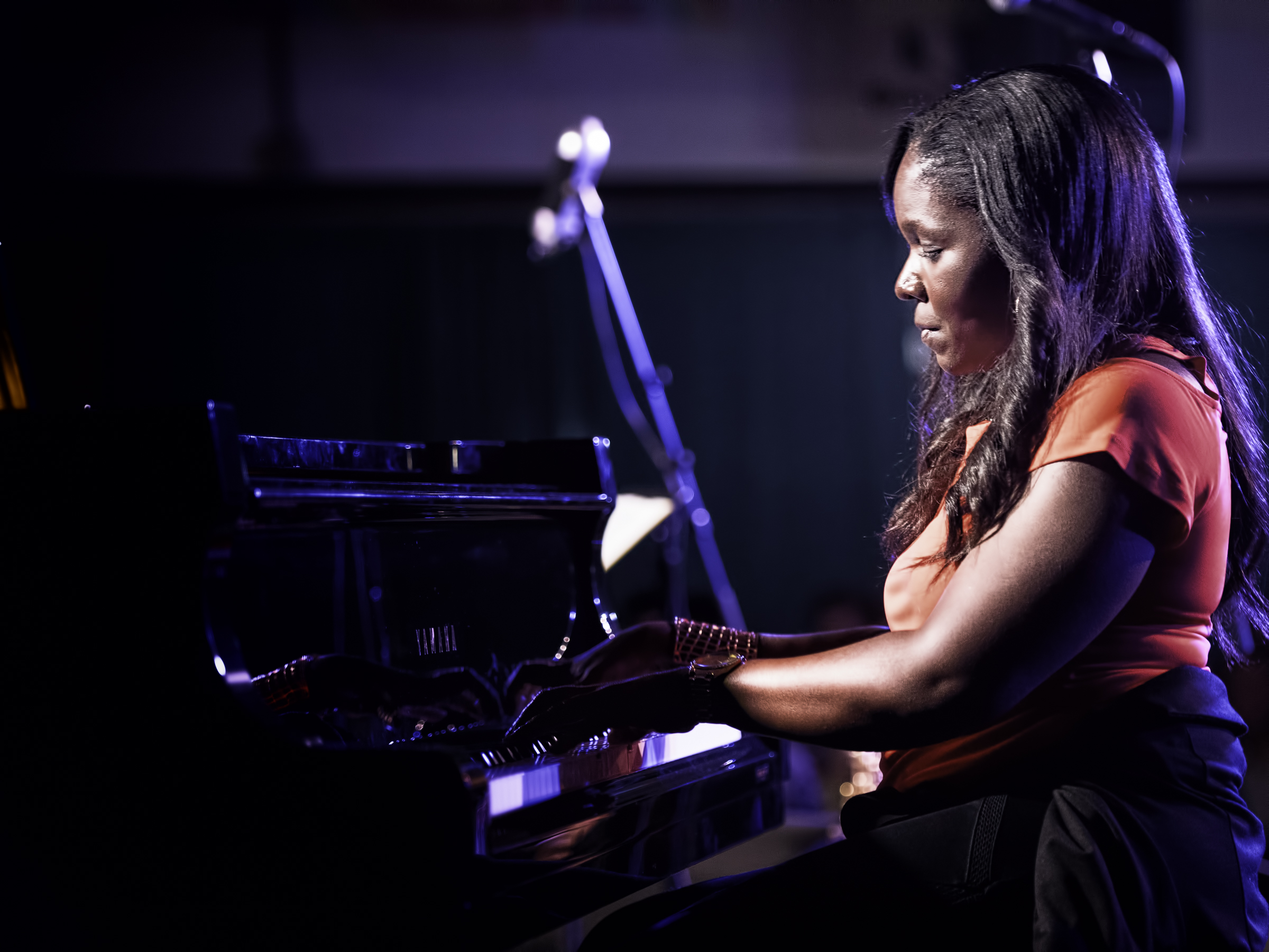 Shamie Roston with the Tia Fuller Quintet at the Monterey Jazz Festival