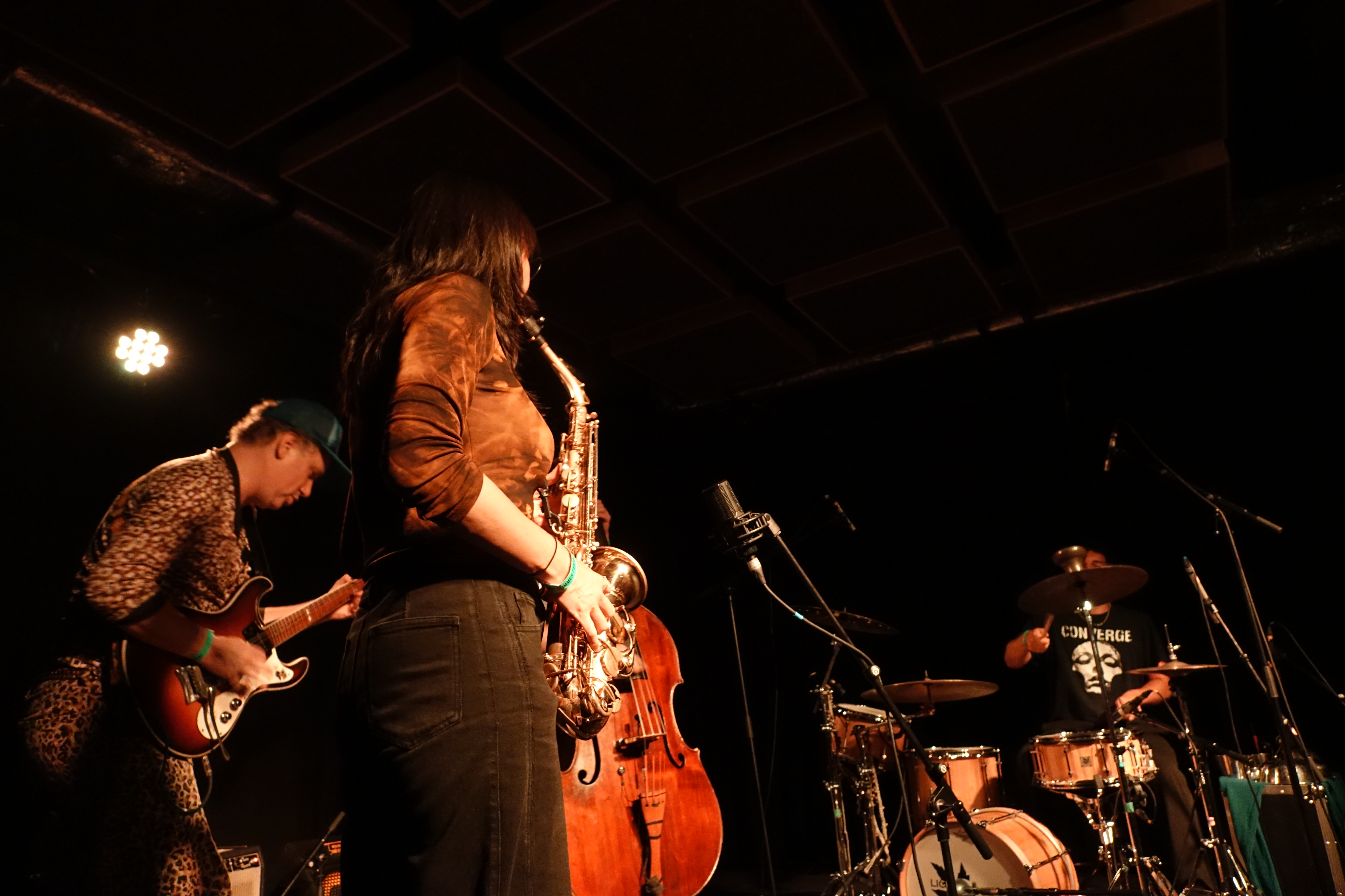Jonathan Horne, Karen Ng, Aaron Lumley and Nasim L-P Navarro at Summer Bummer 2026 — jazz photo by John Sharpe | All About Jazz