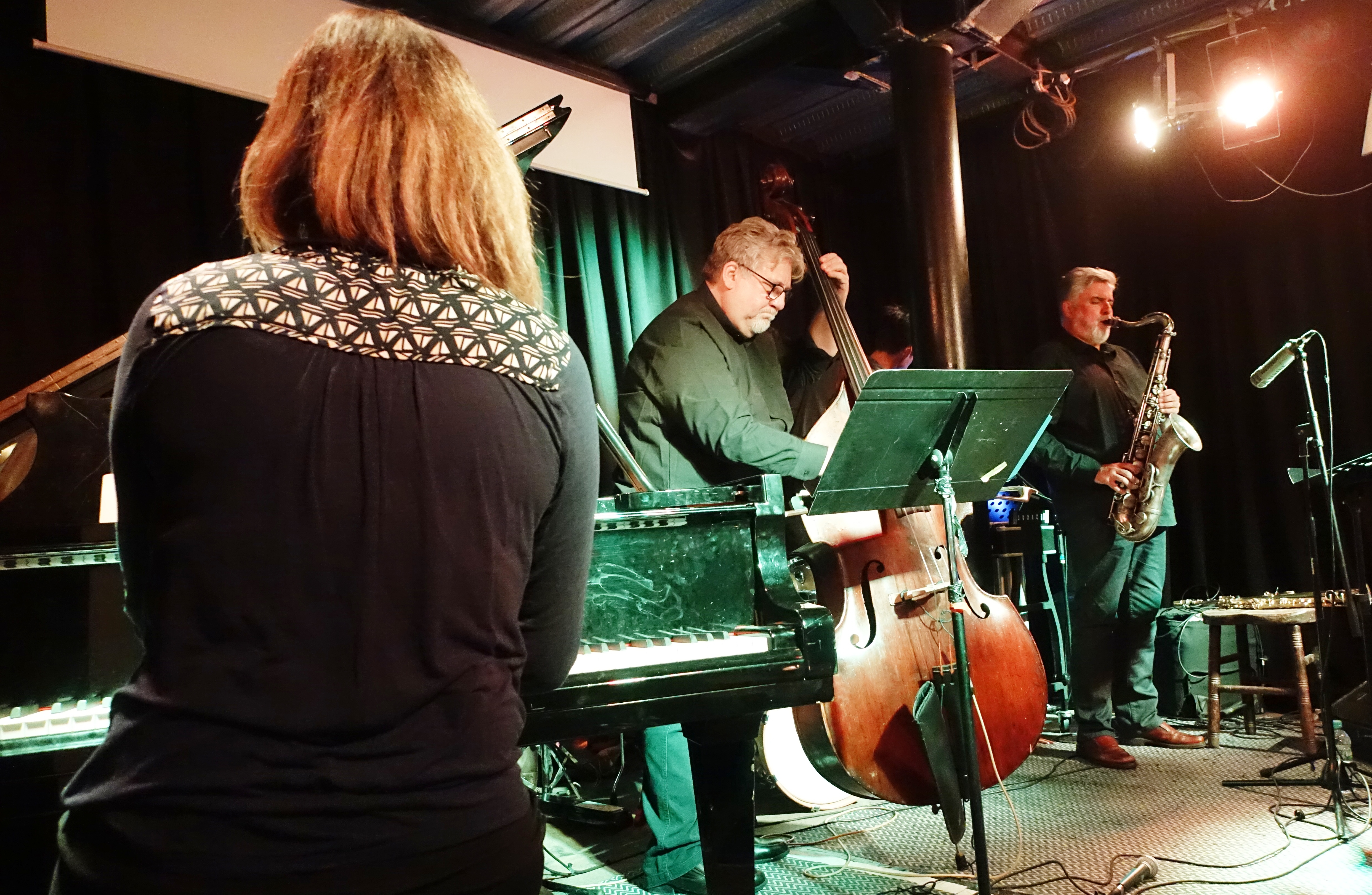 Kris Davis, Michael Formanek and Tony Malaby at the Vortex, London in May 2019