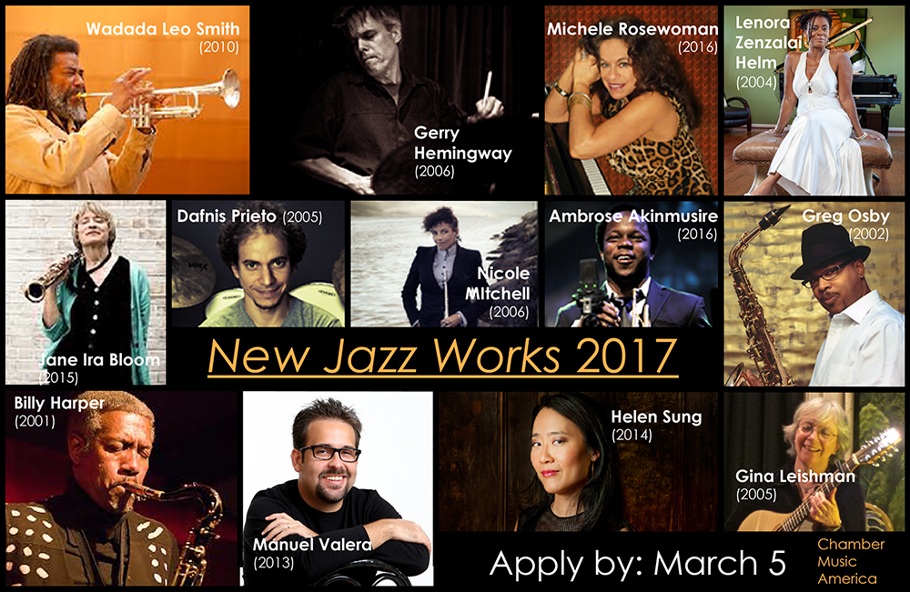 CMA's 2017 New Jazz Works Program