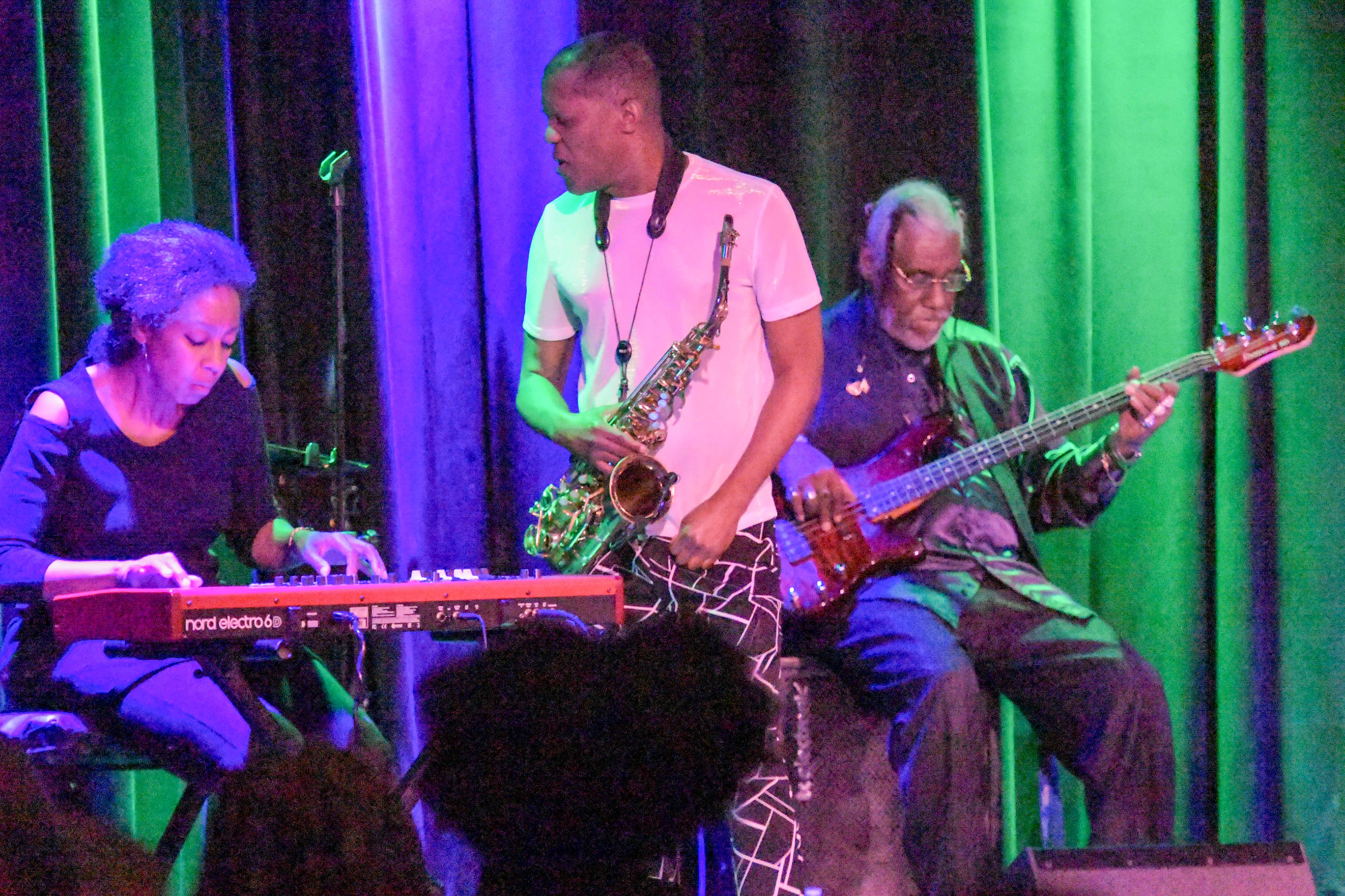Doc Martin - tenor, Lucy Kilpatrick - keyboards & Juan Nelson - base