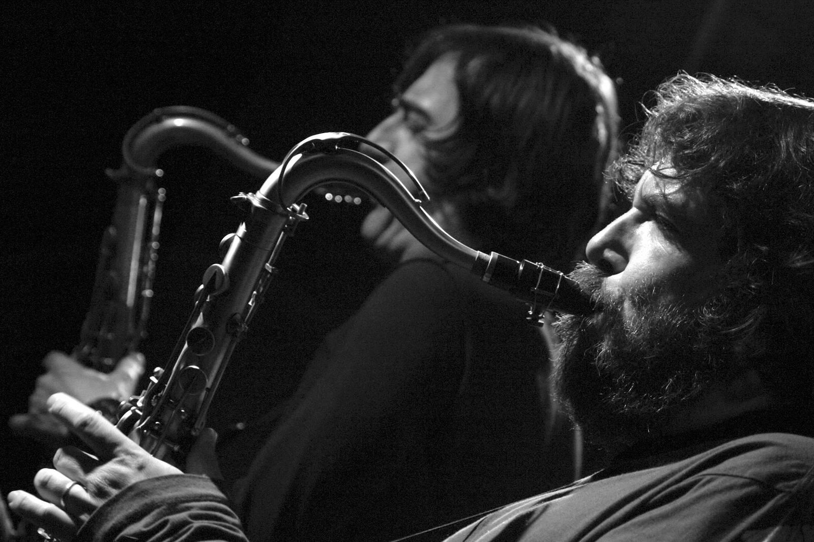 Emmanuele Cisi and Francesco Berzeatti with "Aldo Romano's Because of Bechet" at Amr,Sud Des Alpes, Geneva, Switzerland, 2005