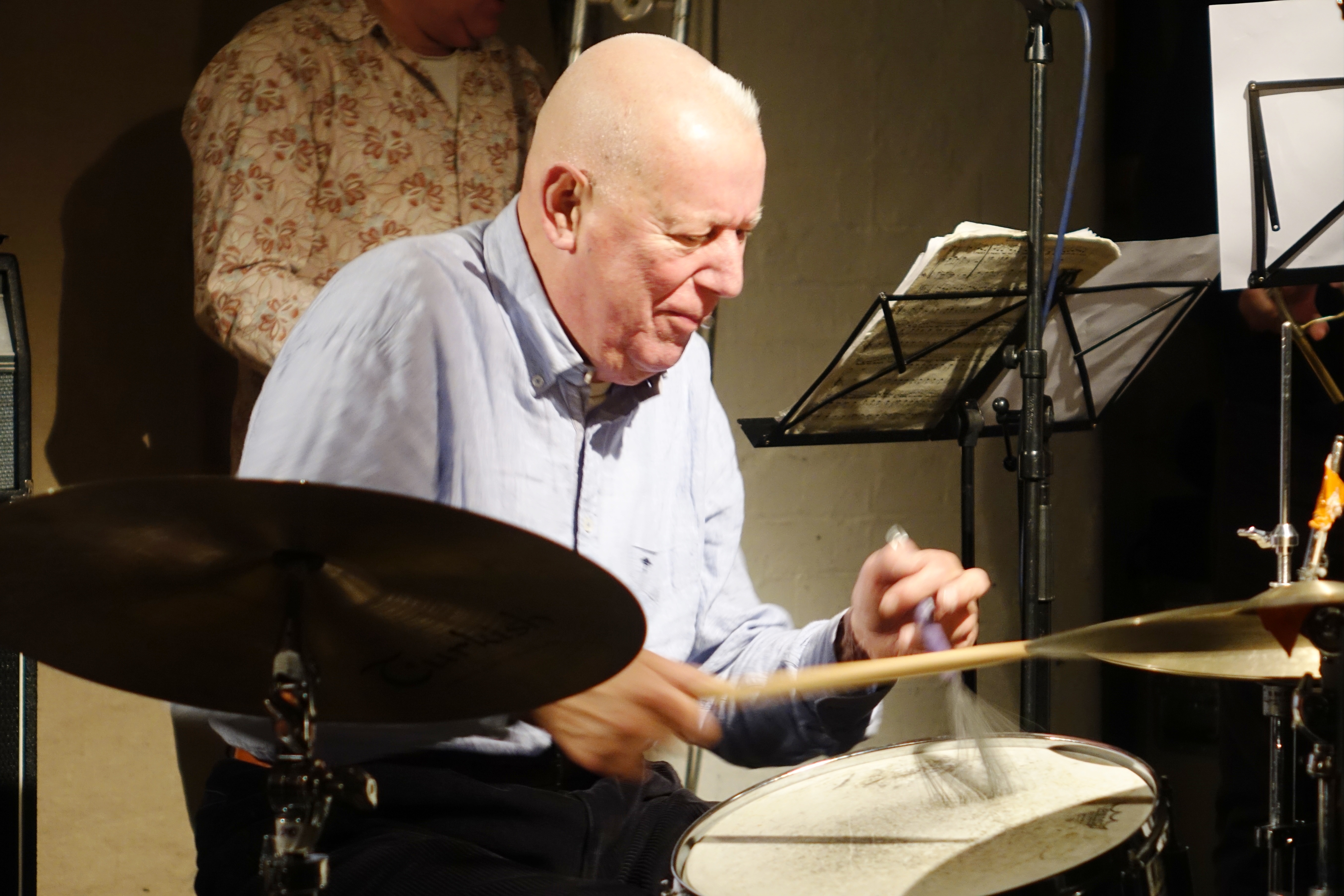 Han Bennink at Cafe Oto, London in December 2018