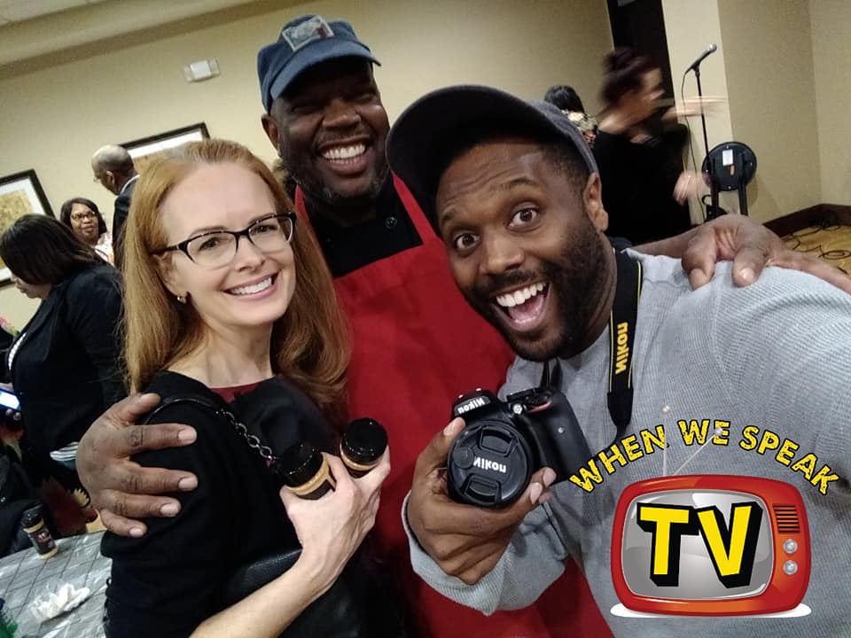 Laura Coyle, Chef Elliott Farmer, and Jermaine Sain