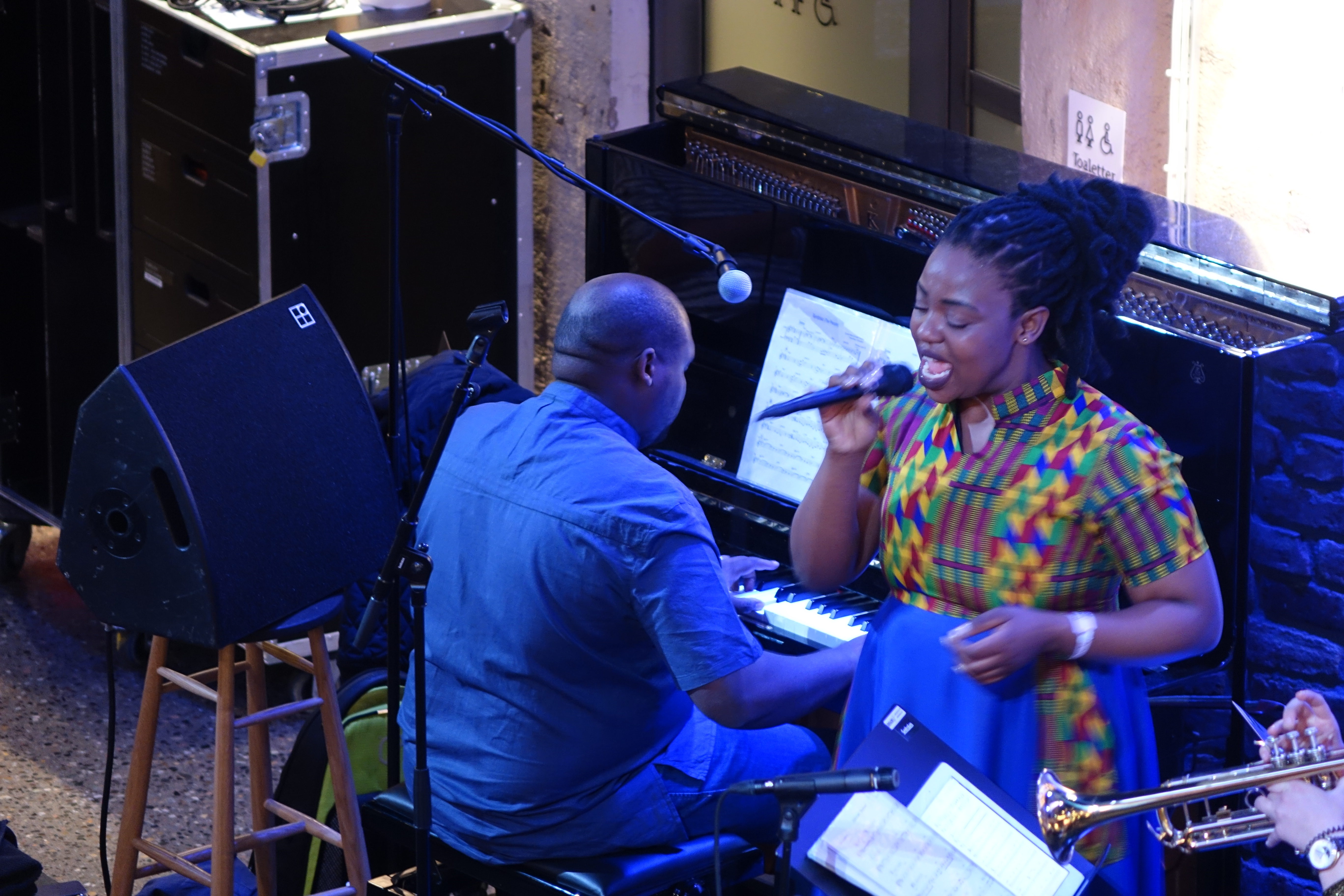 Mdu Mtschali and Keorapetse Kolwane at Sentralen Vinterhagen, Oslo in August 2018