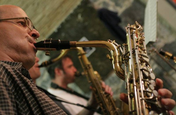 Thomas Danseizen, Nicolas Masson and Martin Wisard with "Kenny Wheeler & the Geneva Dowtown Orchestra - The Sweet Little Suite"