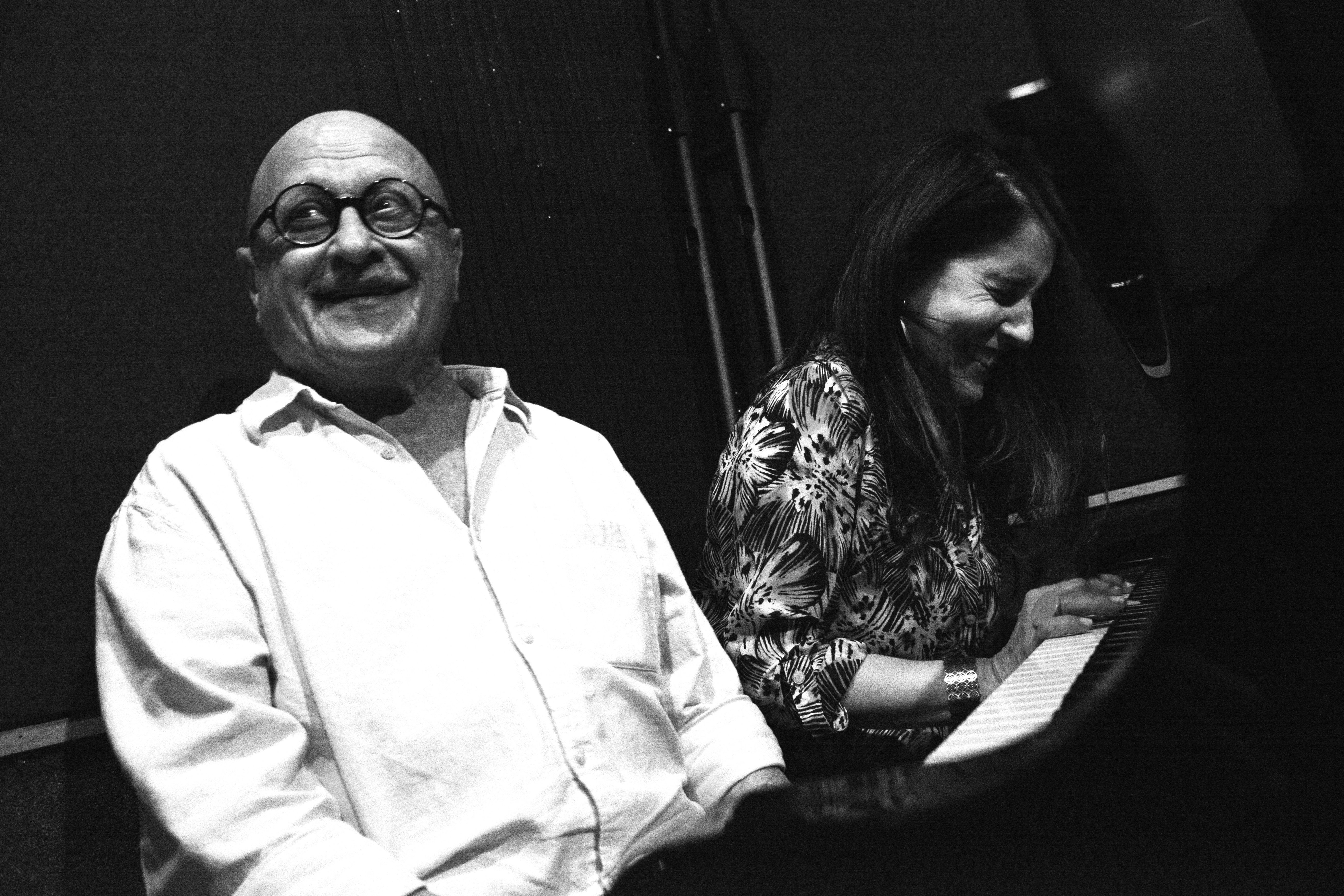 Larry Wolf and Adrianne Duncan at Studio City Sound 2