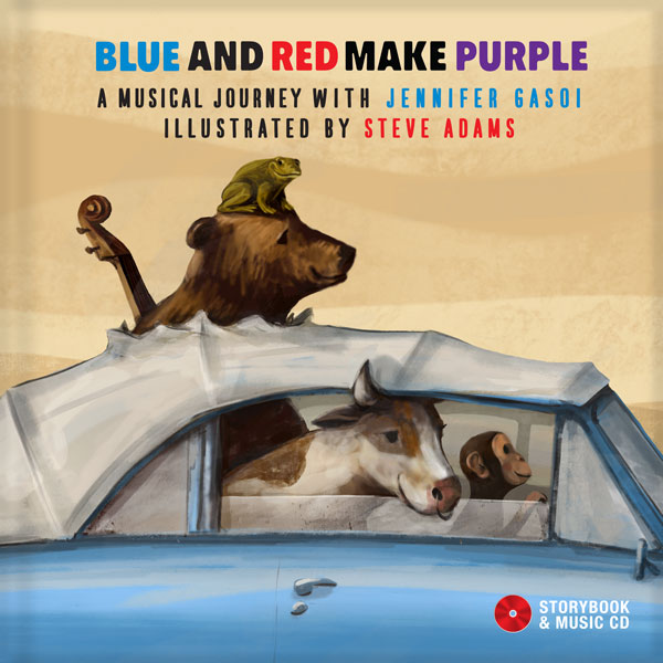 Jennifer Gasoi Releases The Storybook-Music CD &quot;Blue And Red Make Purple&quot; On October 1, 2016