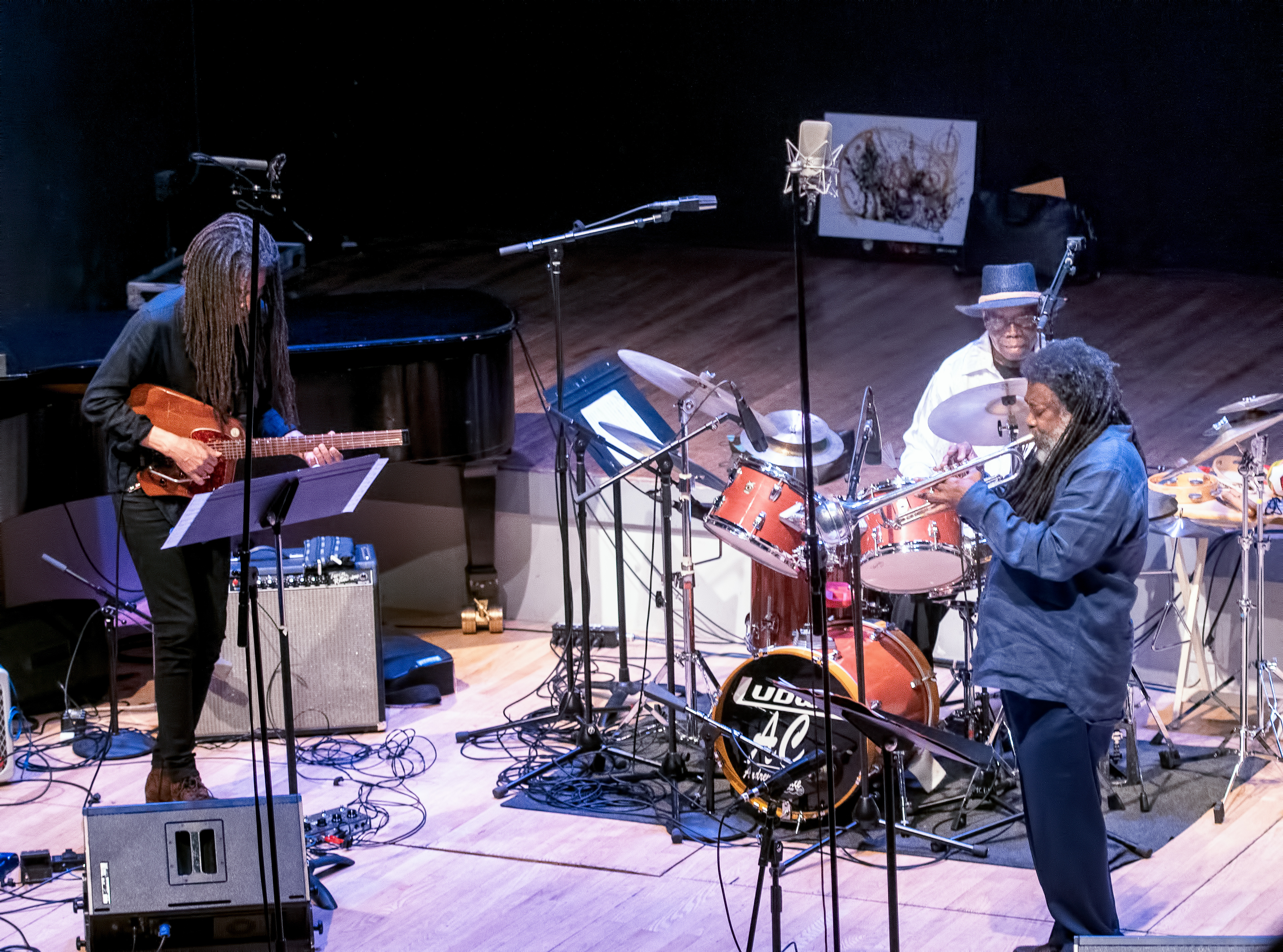 Brandon Ross, Wadada Leo Smith with Andrew Cyrille and Lebroba At the Vision Festival 2019