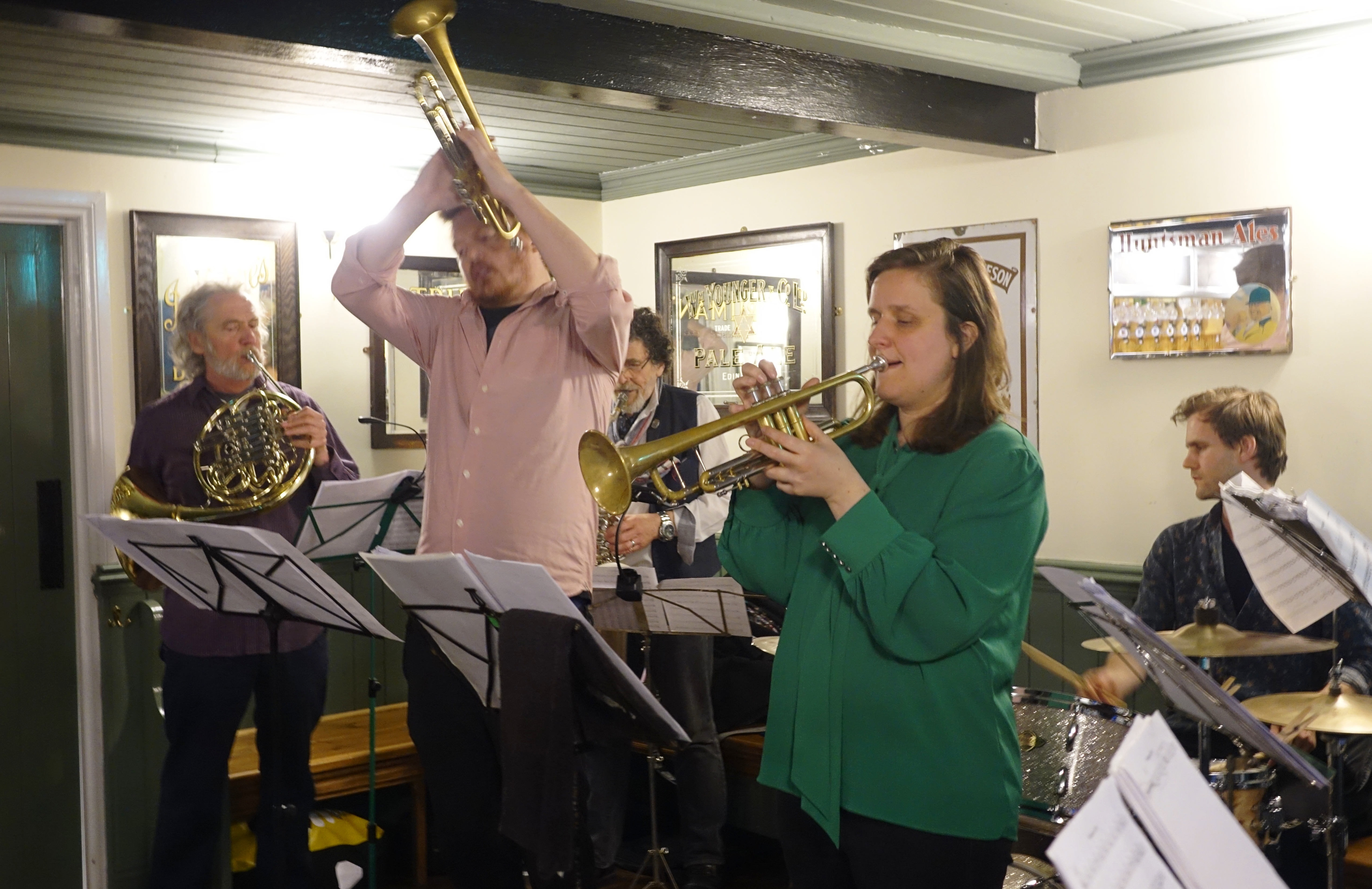 The Brass Monkeys at Fat Percy, Norwich in May 2019