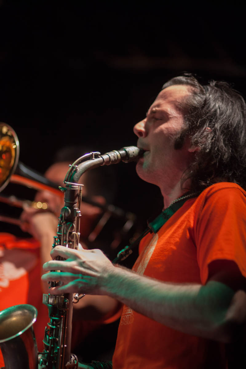 John Beaty on Alto Saxophone with Musuko Brass Band