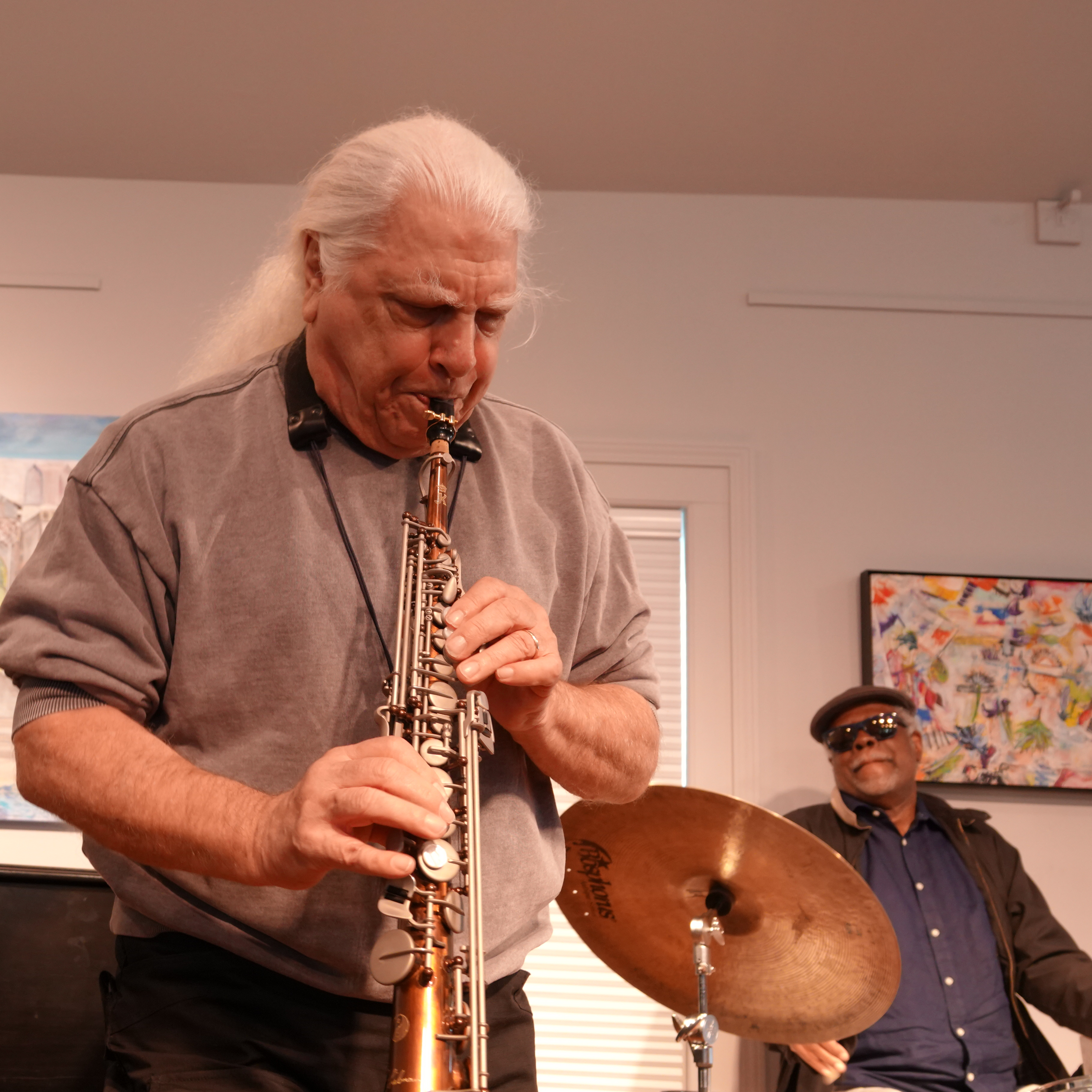 Vinny Golia at Edgefest 2026 — jazz photo by Frank Rubolino | All About Jazz