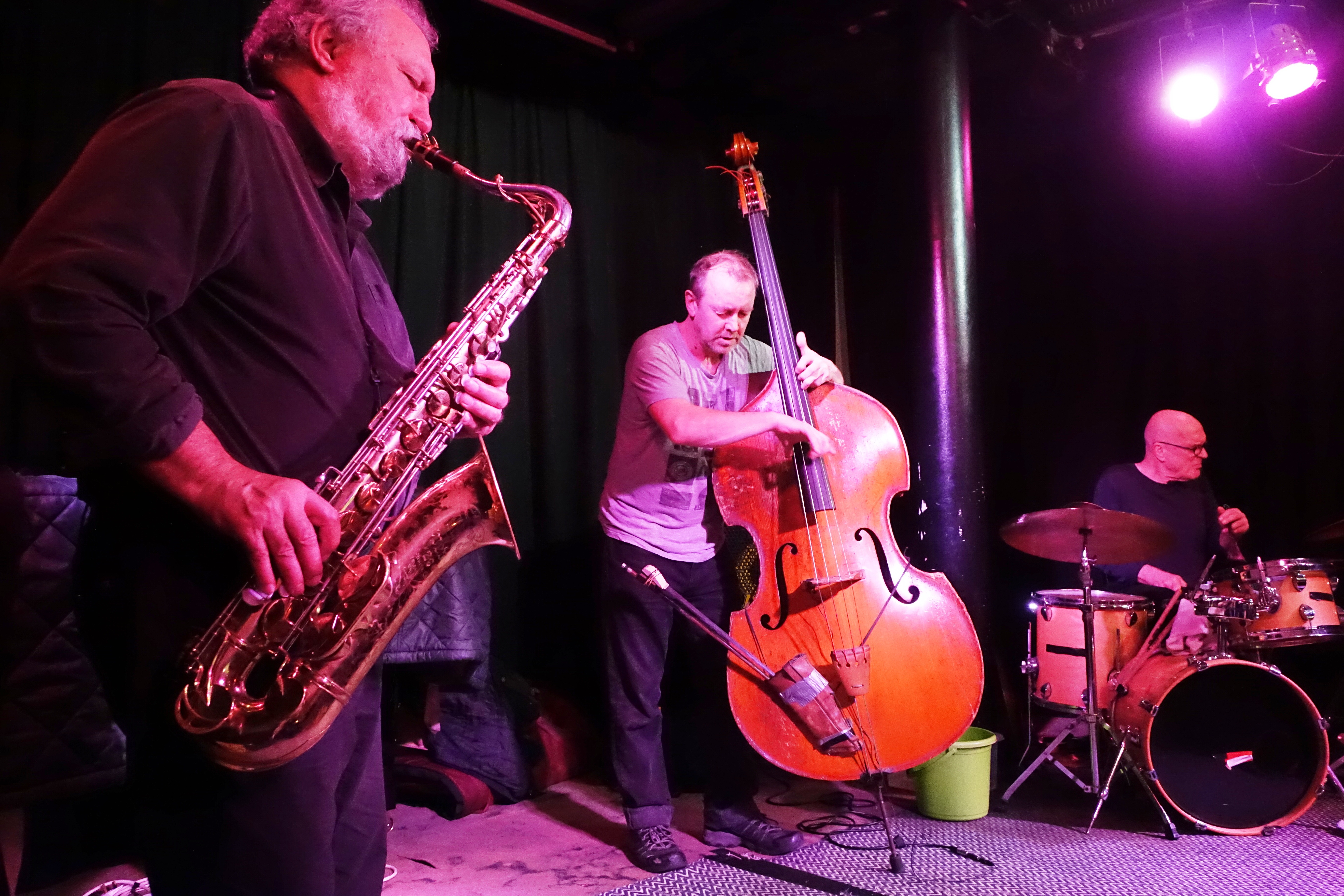 Evan Parker Trio at the Vortex, London in December 2018