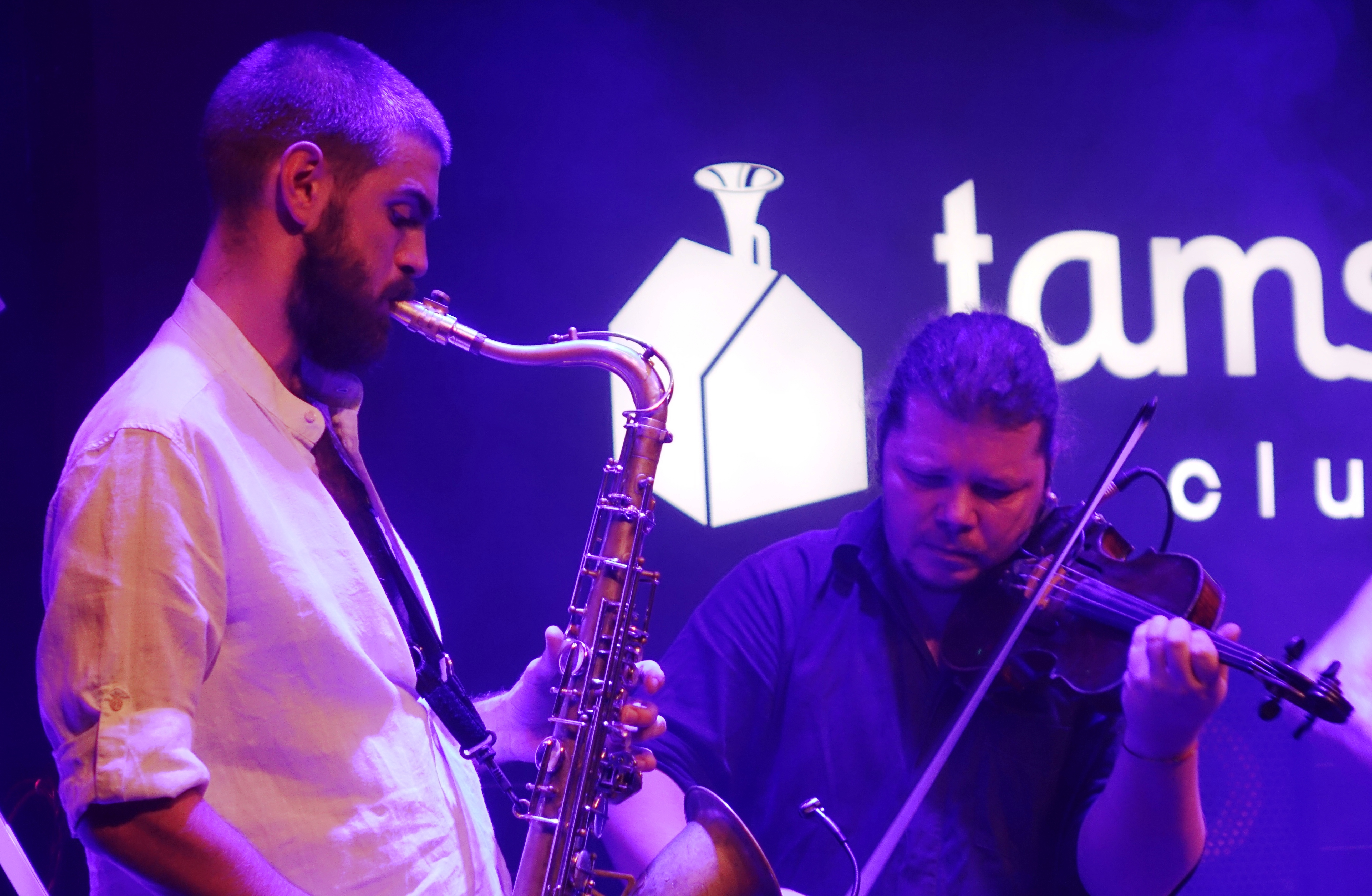 Rastko Uzunovic and Djordje Mijuskovic at the Vilnius Mama Jazz Festival in November 2017