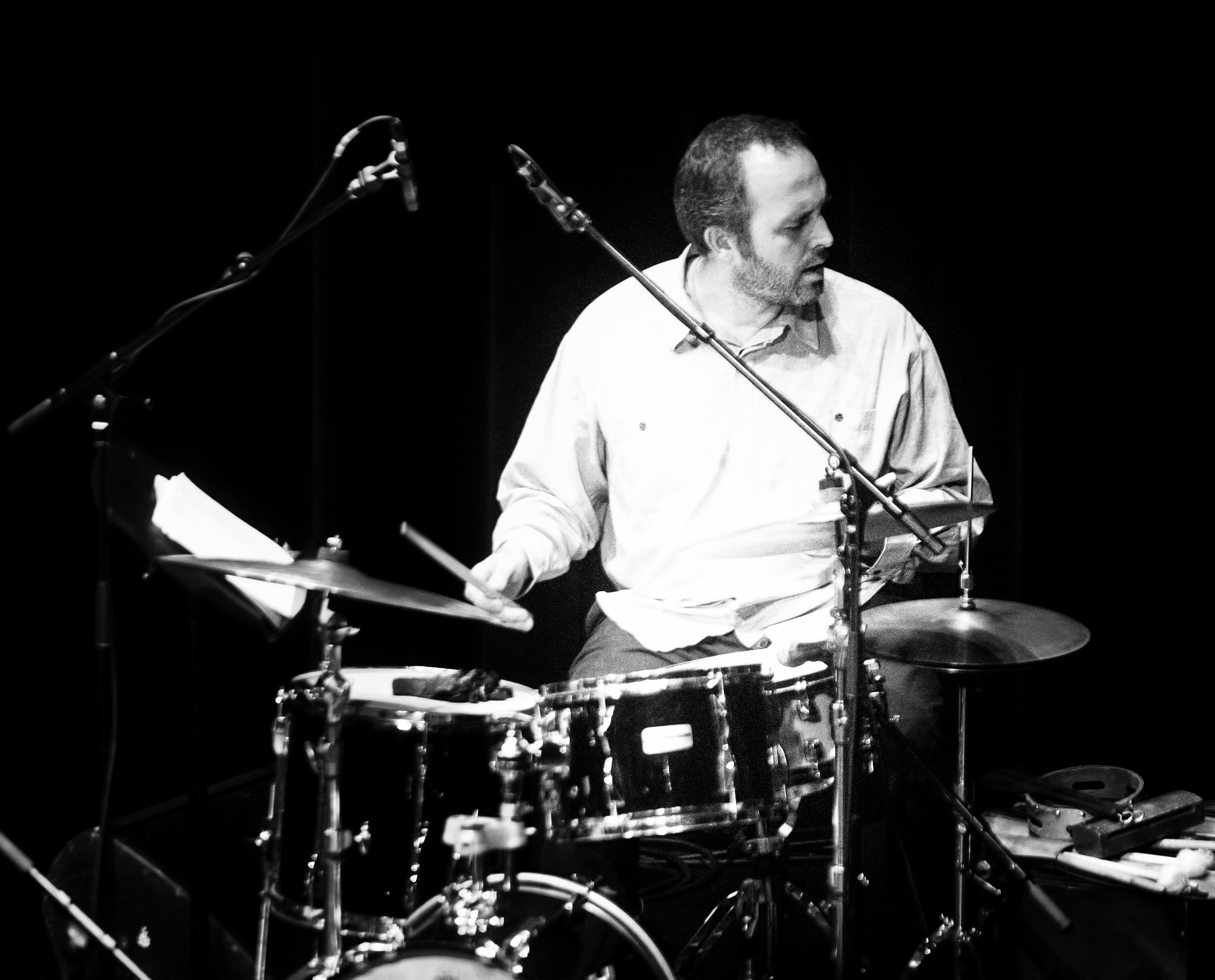 Nick Fraser with the Brodie West Quintet at the Guelph Jazz Festival 2019