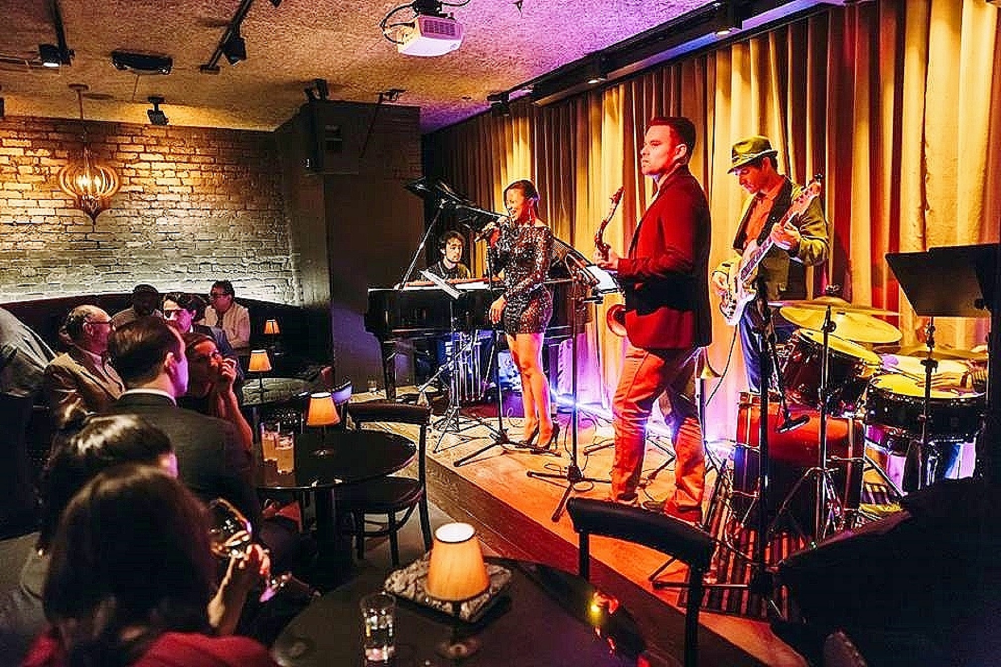 Onstage at the Black Cat, San Francisco