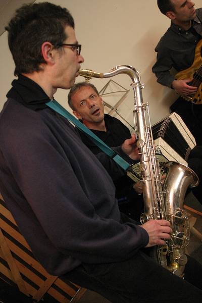 Eduardo Kohan and Alain Ray During Libertango's Rehearsals, Geneva, Switzerland,2005