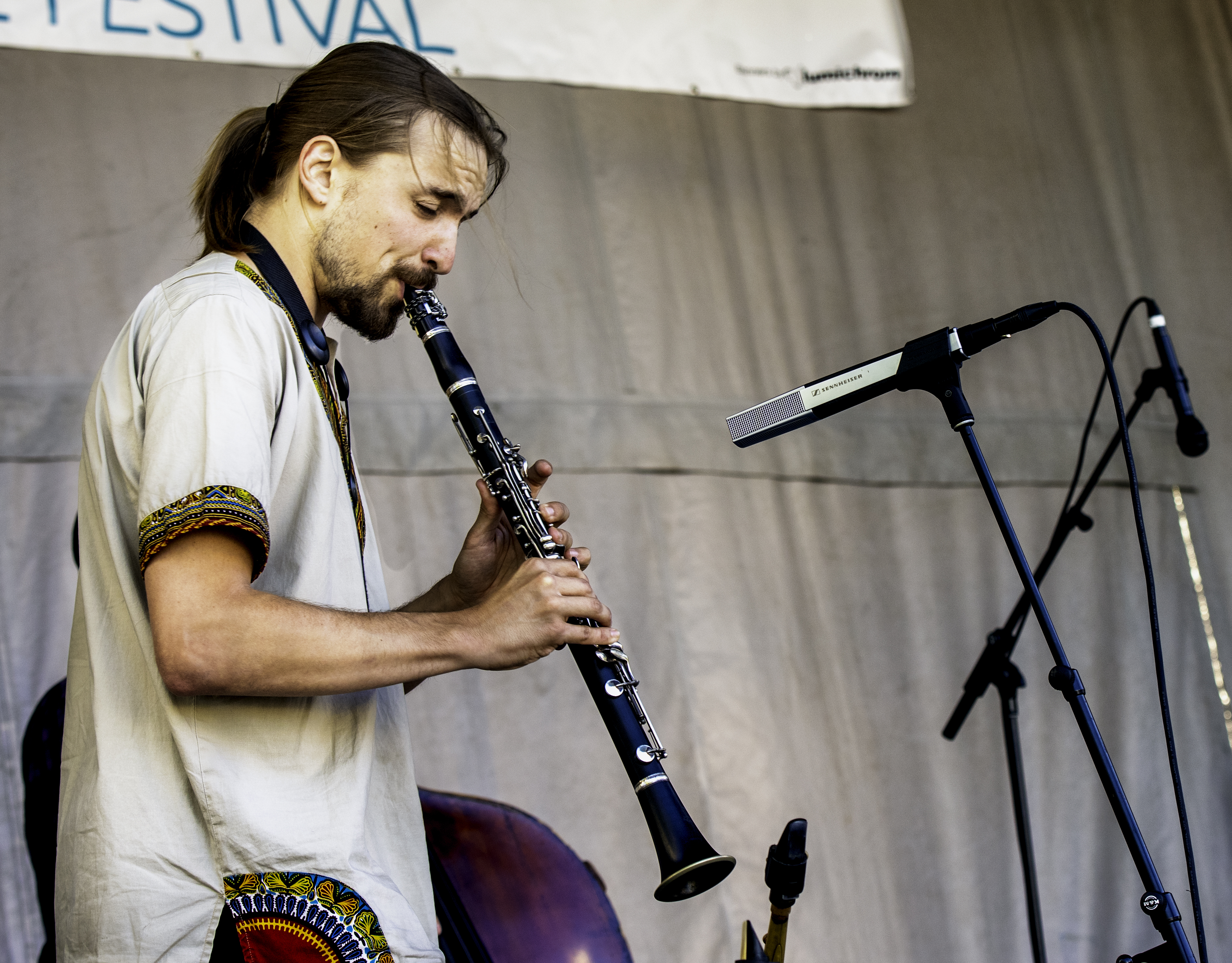 Aurélien Tomasi with the Eyevin Trio at the Guelph Jazz Festival 2019