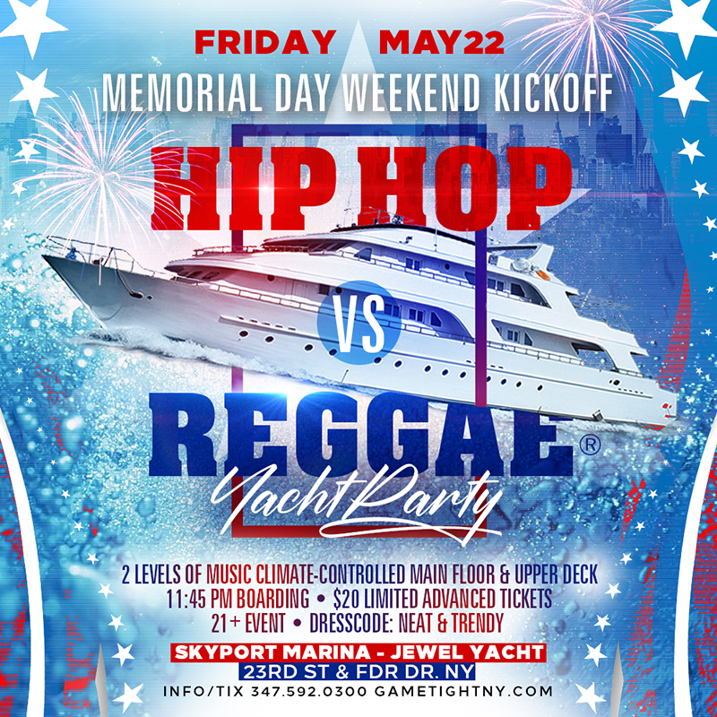 Nyc Mdw Kickoff Hip Hop Vs Reggae® Midinight Yacht Party 2020