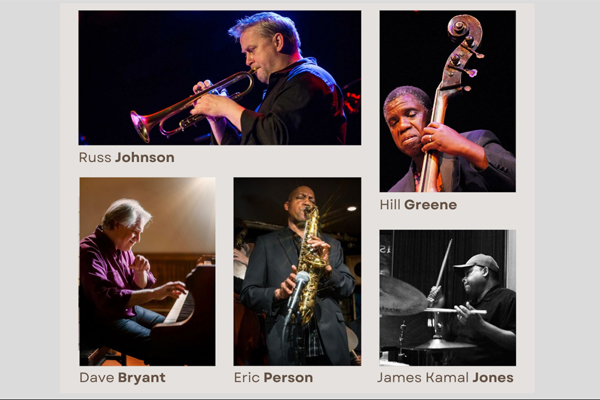 "third Thursdays" W/russ Johnson (trumpet), Eric Person (sax), Hill Greene (bass), James Kamal Jones (drums), Dave Bryant (host/keys)