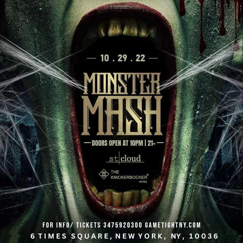 St. Cloud Rooftop Bar, Times Square Knickerbocker Hotel Halloween Party