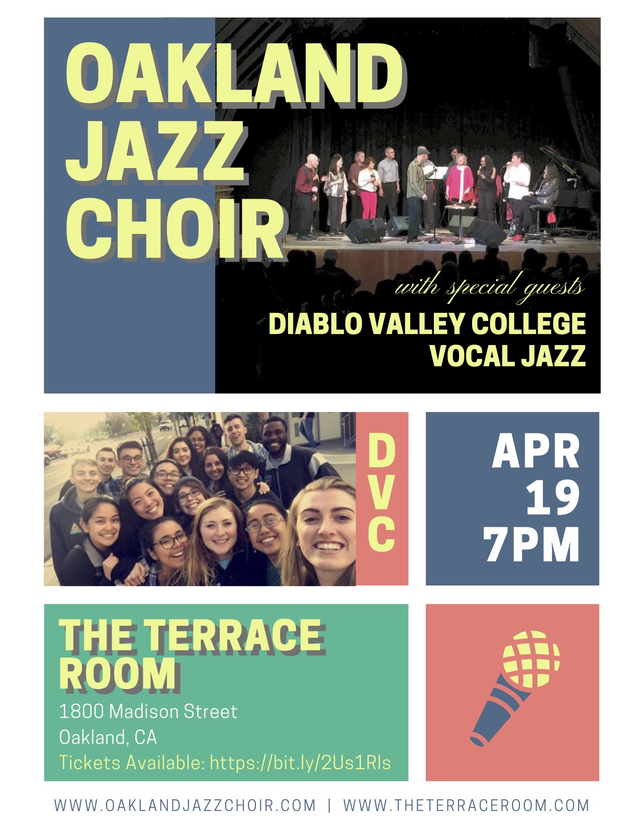 The Terrace Room Presents The Oakland Jazz Choir With Special Guests The Dvc Jazz Choir