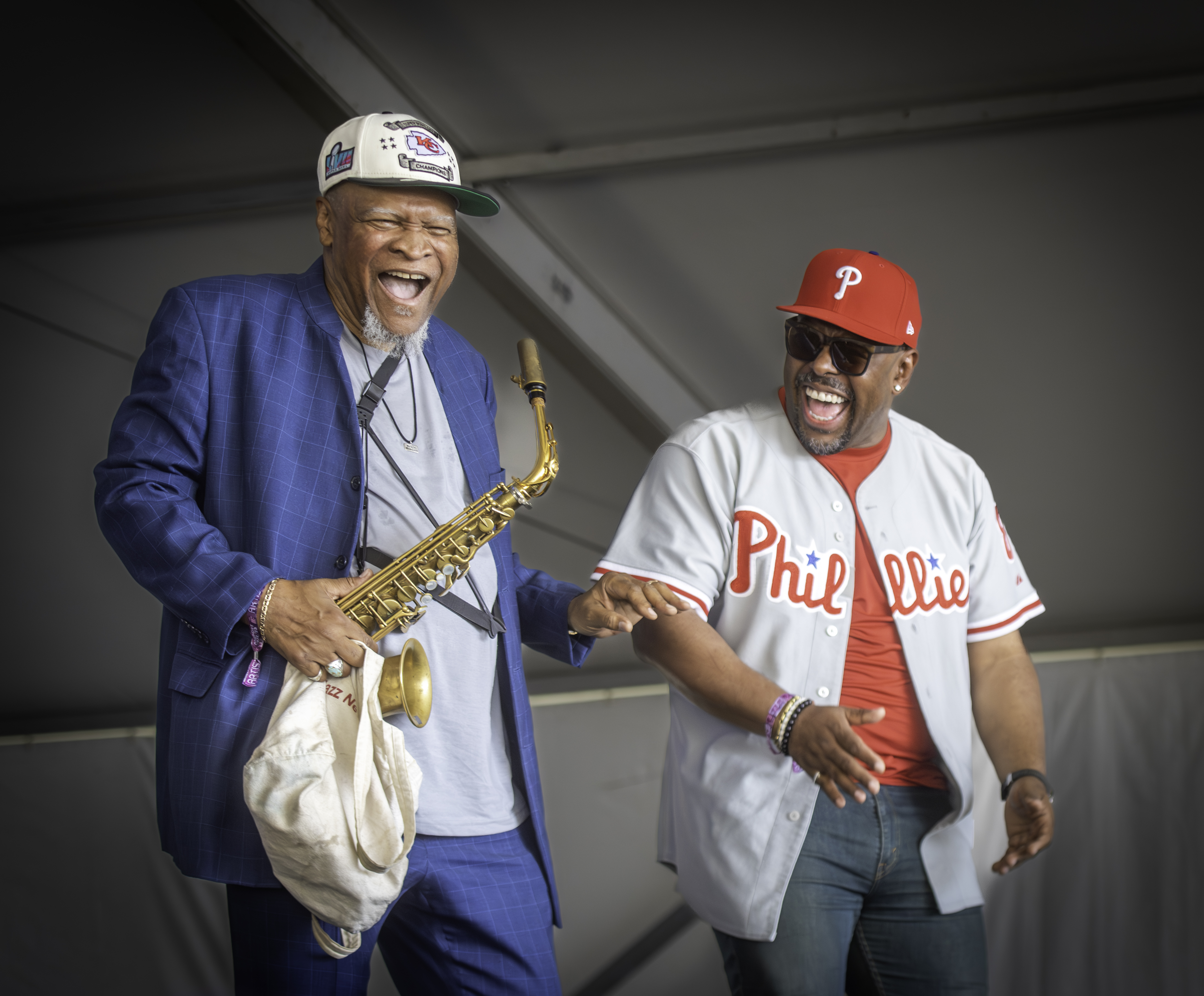 Bobby Watson and Christian McBride at the Newport Jazz Festival 2023